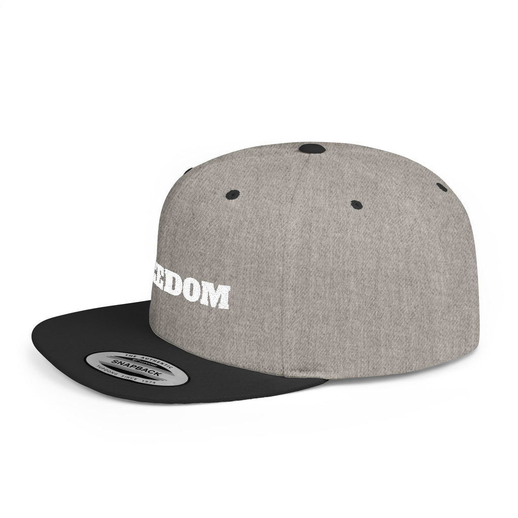 Freedom Flat Bill Snapback Cap, Freedom Adjustable Hat