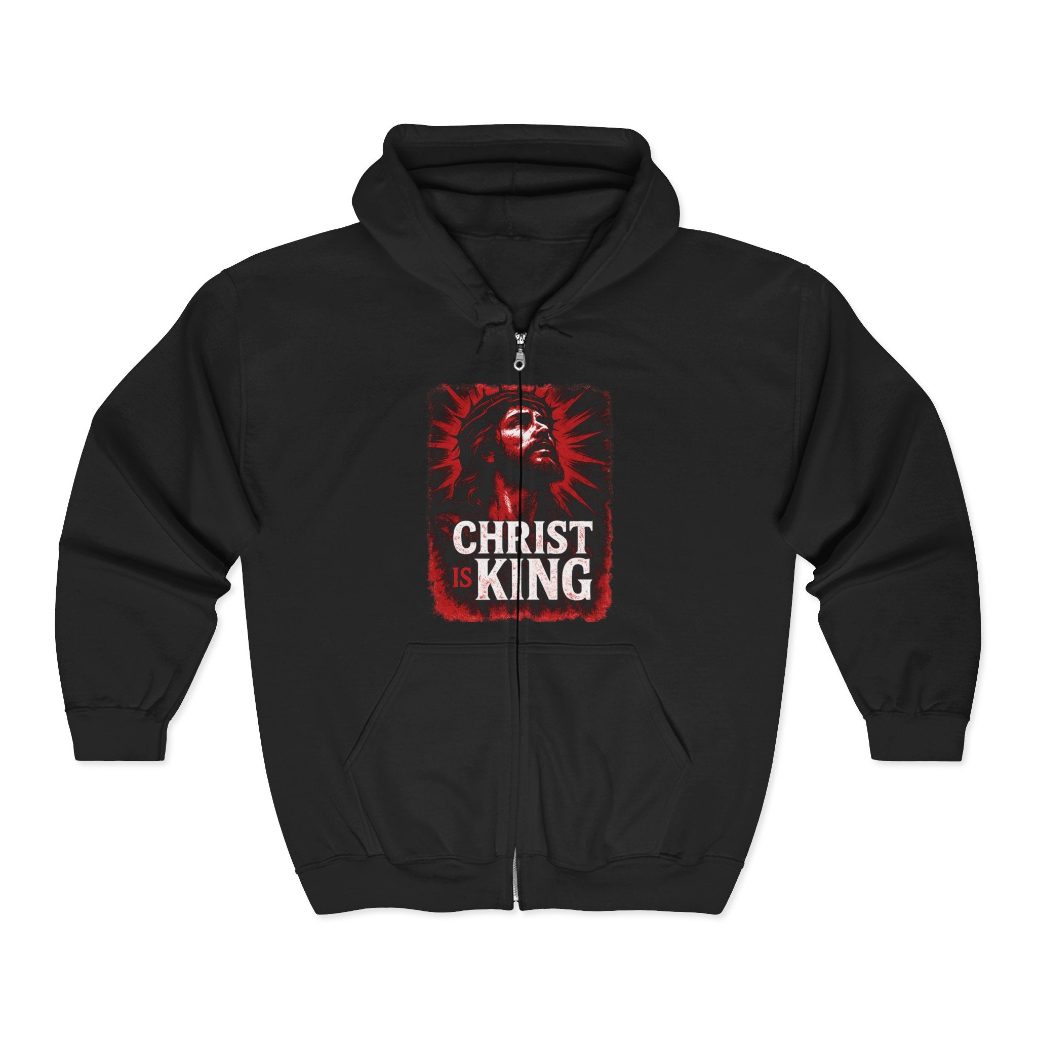 Christ is King Zip-Up Hoodie, Christ is King Zip-Up Sweatshirt