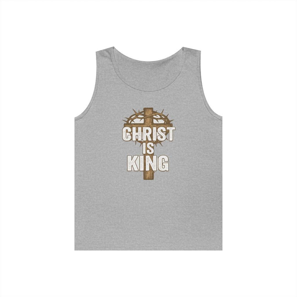Christ is King Unisex Heavy Cotton Tank Top