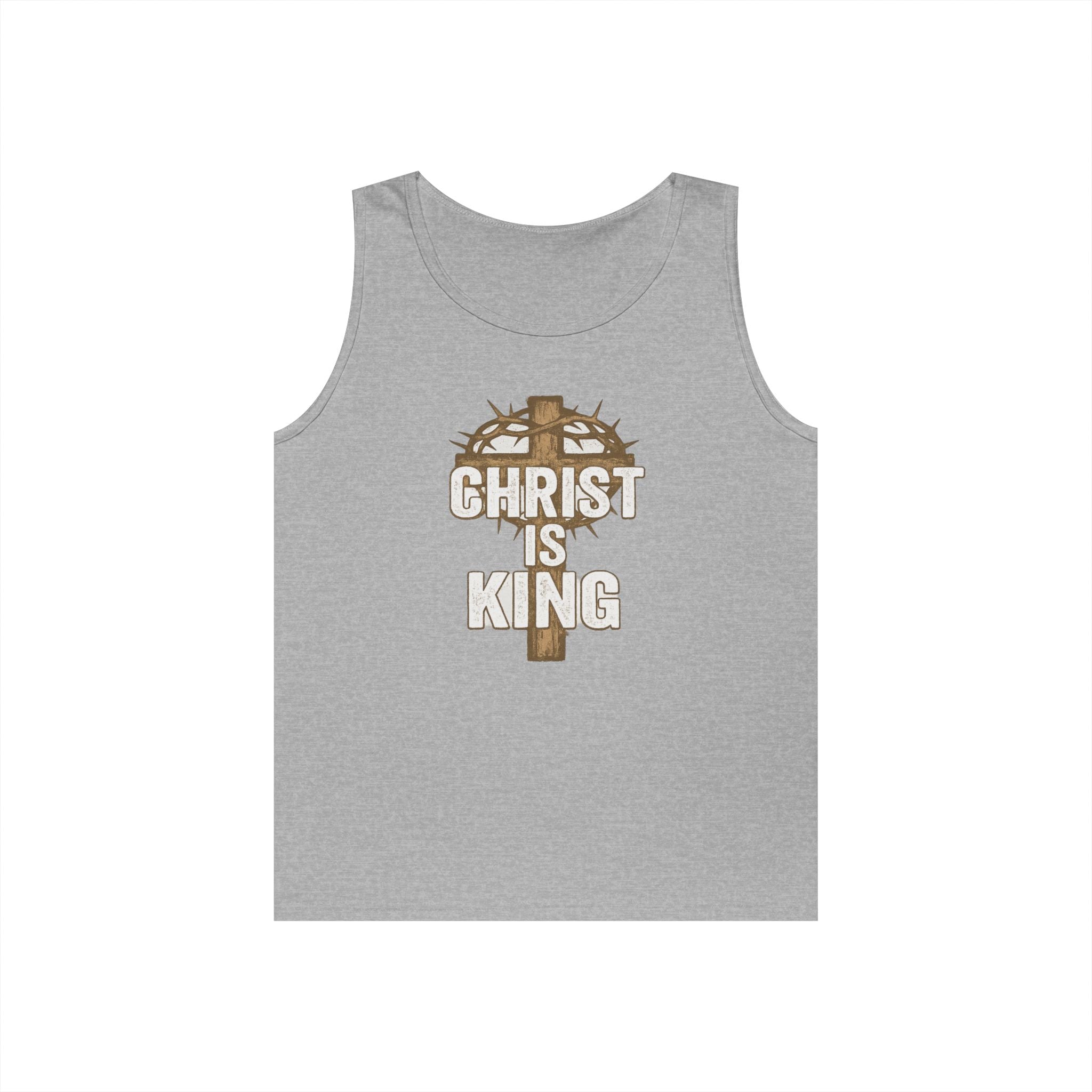Christ is King Unisex Heavy Cotton Tank Top