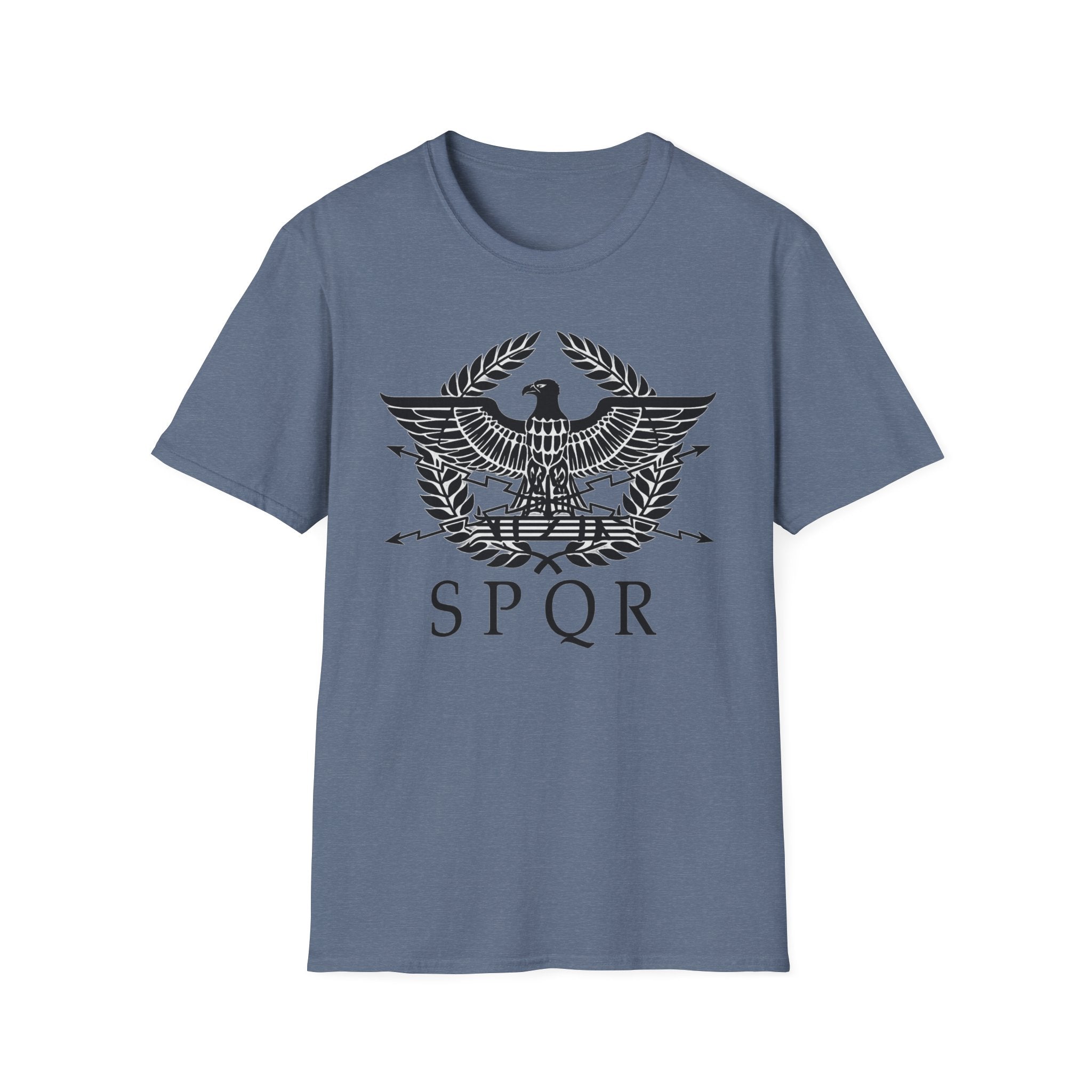 Roman Eagle SPQR Black Design Softstyle T-Shirt