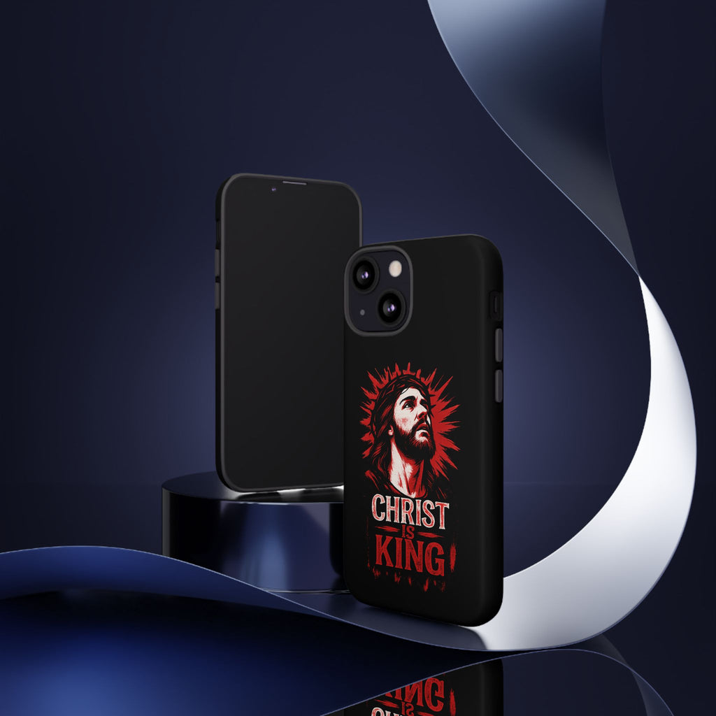 Christ is King Phone Case, Tough Phone Cover for Christian Faith