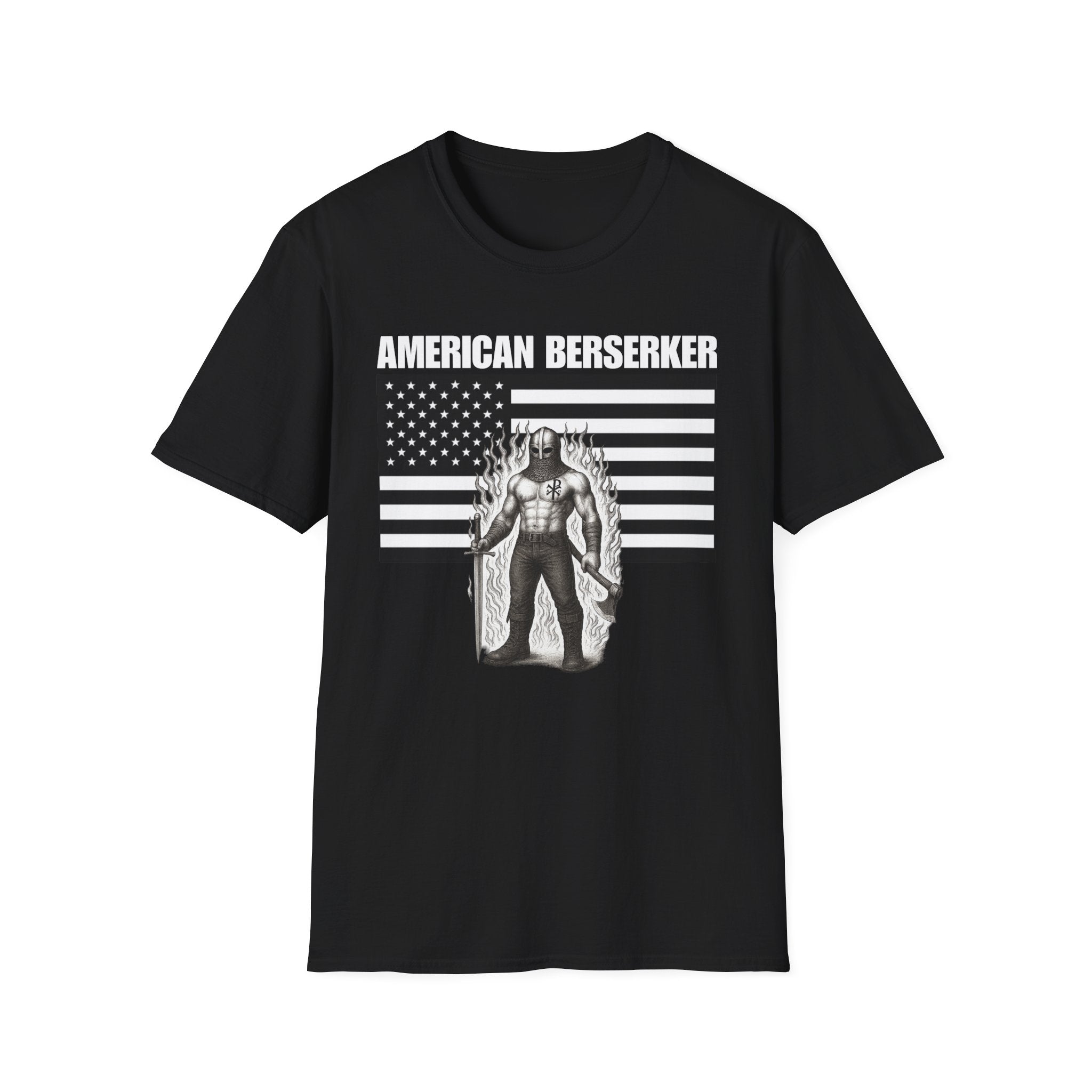 American Berserker Alt Design 3 Patriotic Graphic T-Shirt