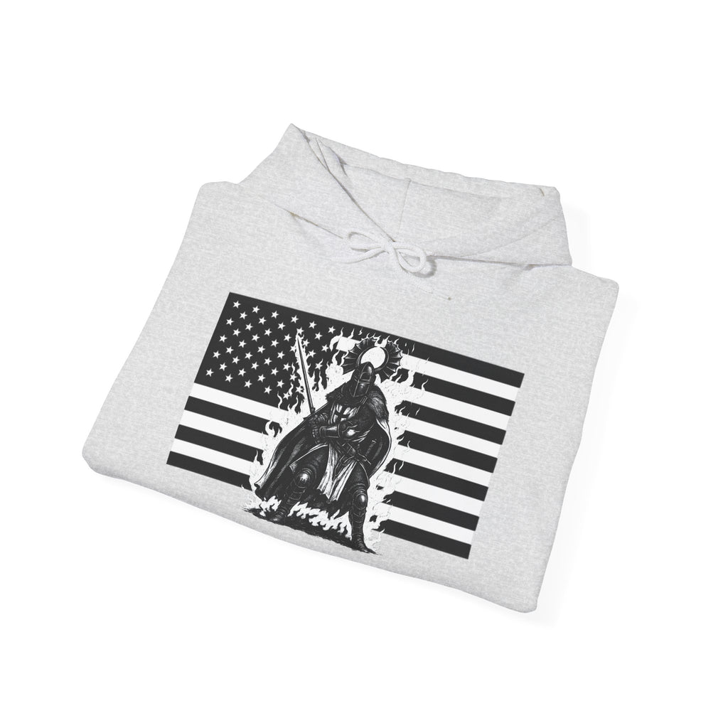 American Crusader Graphic Only Design Pull Over Hoodie Sweatshirt