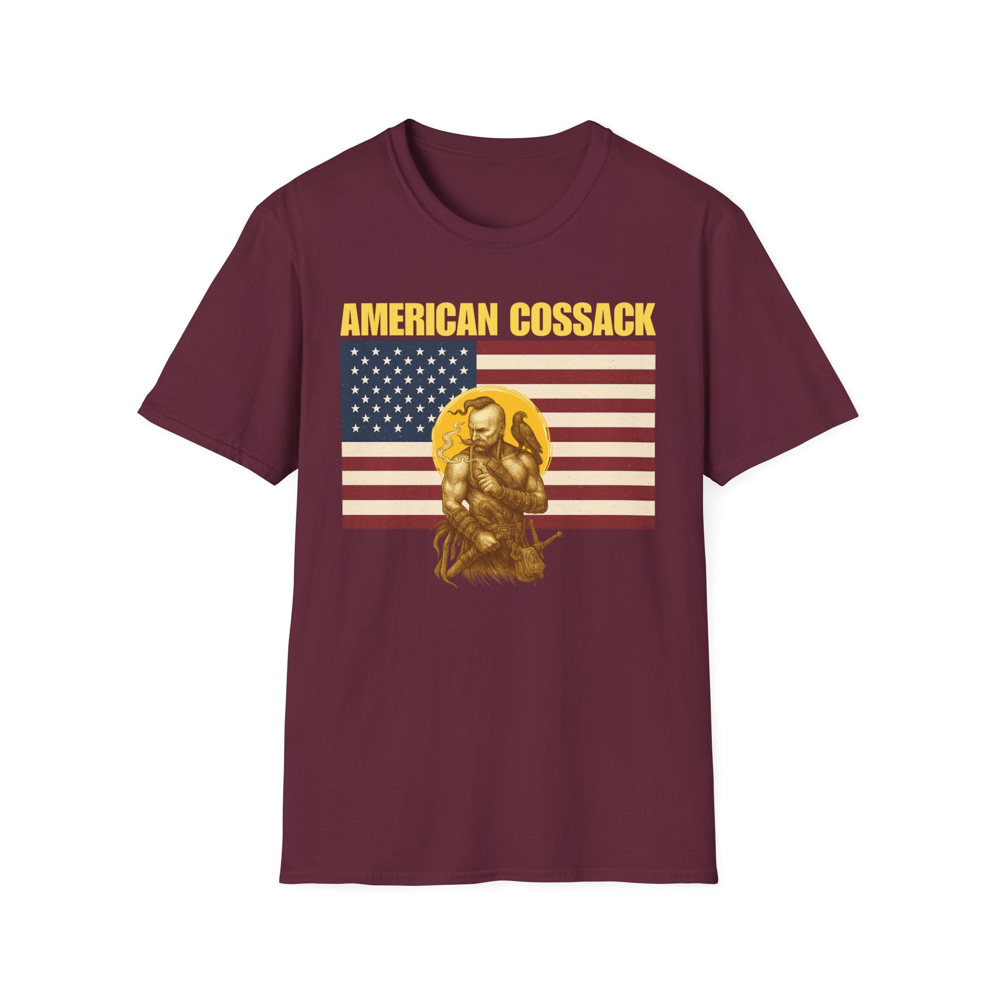 Patriotic American Cossack Alt Design Softstyle T-Shirt