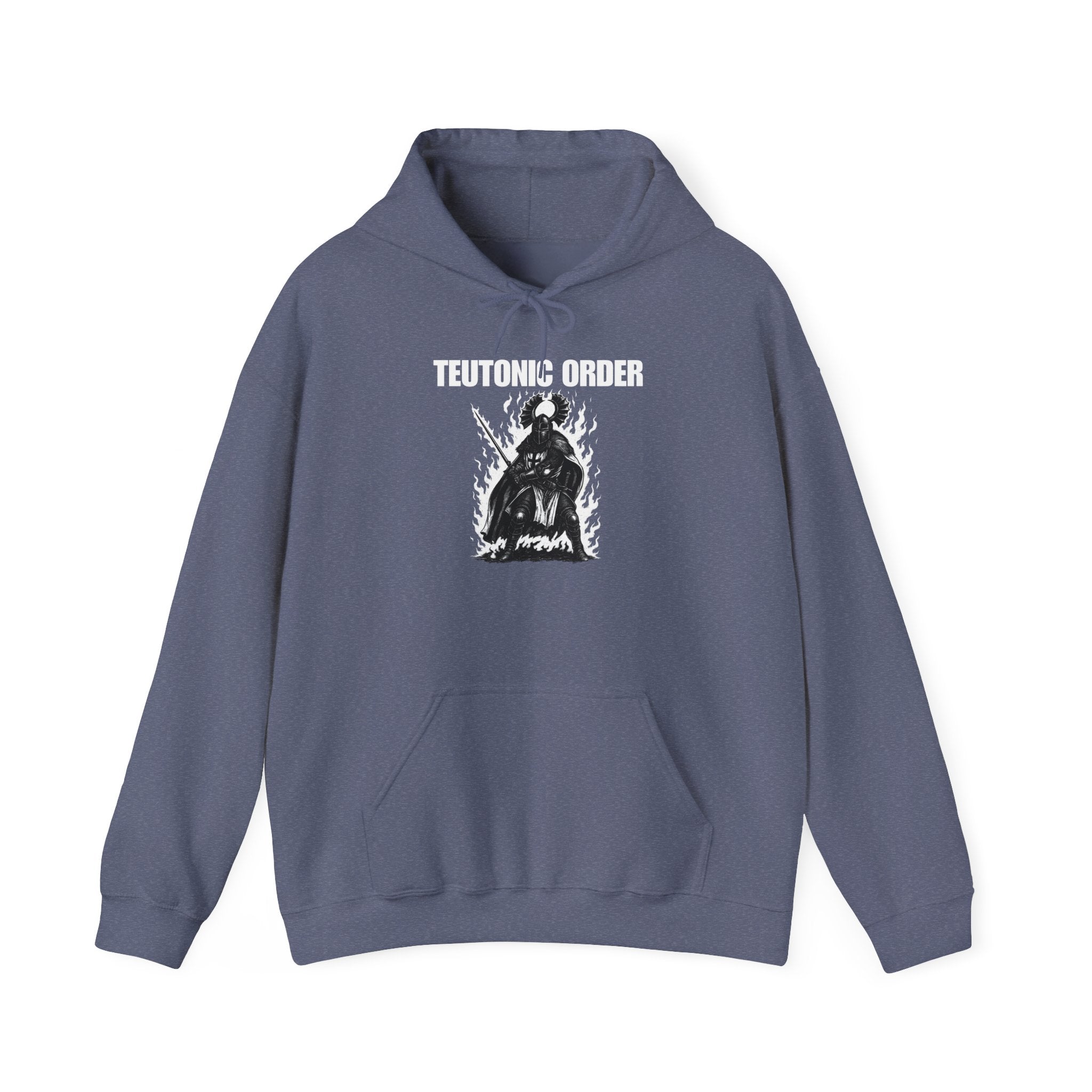 Teutonic Order Heavy Blend Pull Over Hoodie, Casual Unisex Sweatshirt, Gothic Style Apparel, Perfect Gift for Fans, Cozy Warm Clothing