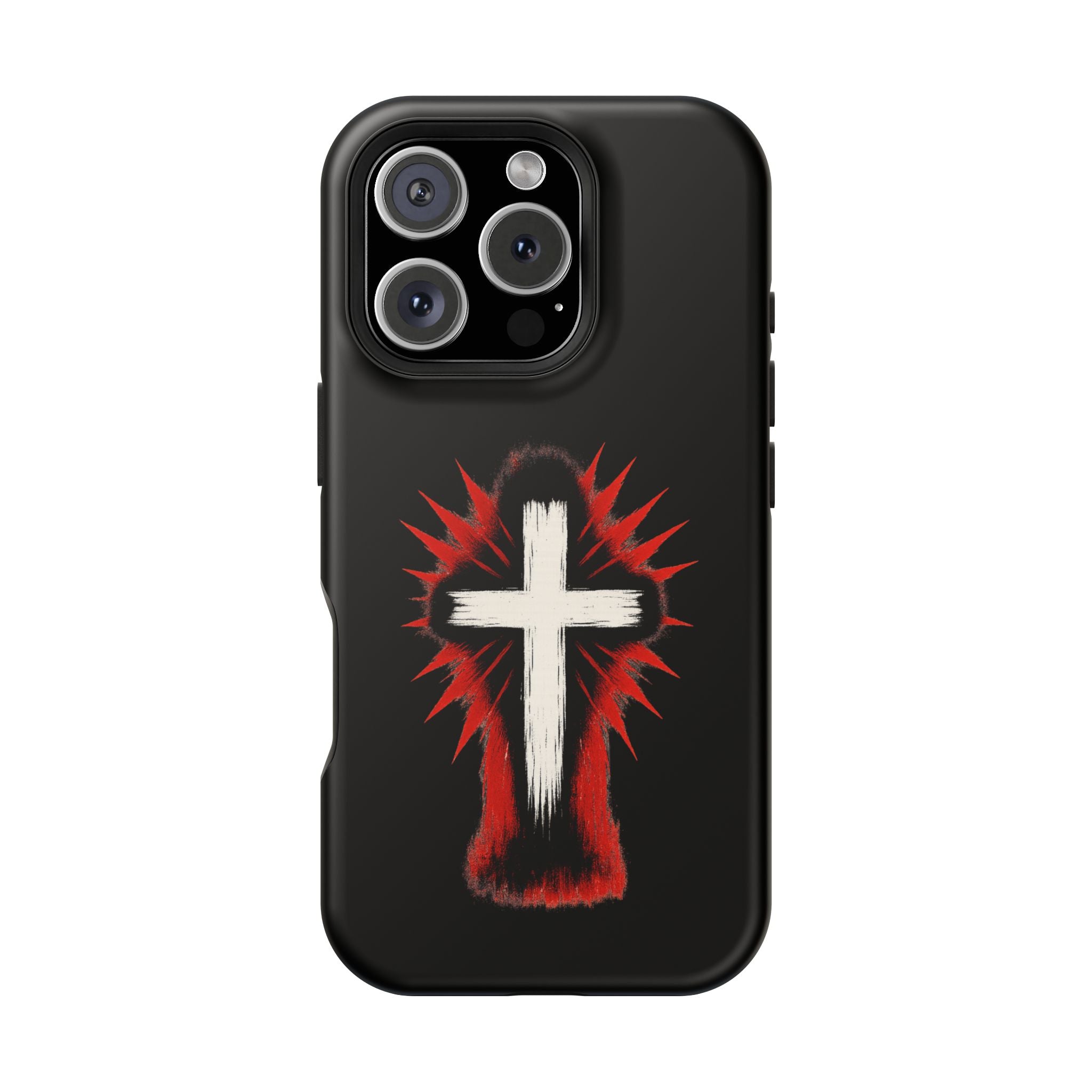 Crucifix Magnetic Impact Resistant Phone Case