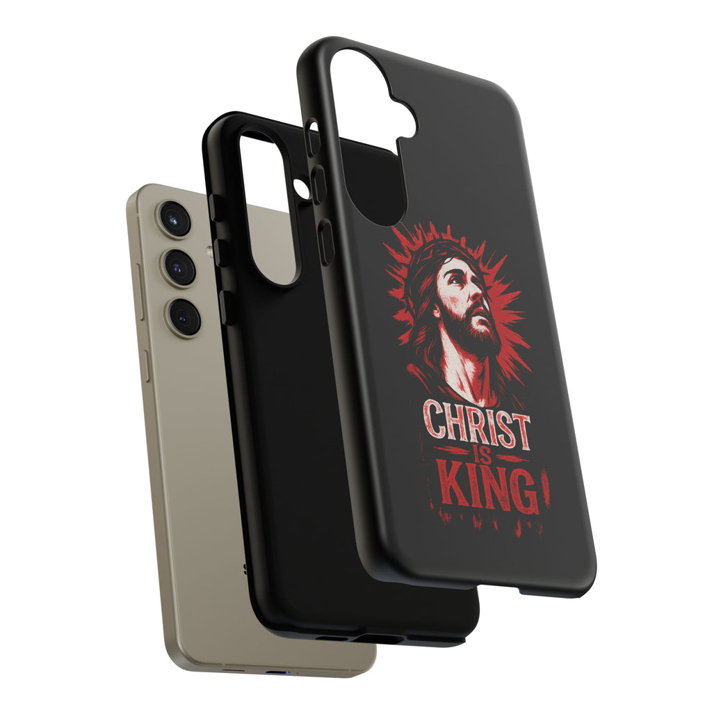 Christ is King Phone Case, Tough Phone Cover for Christian Faith