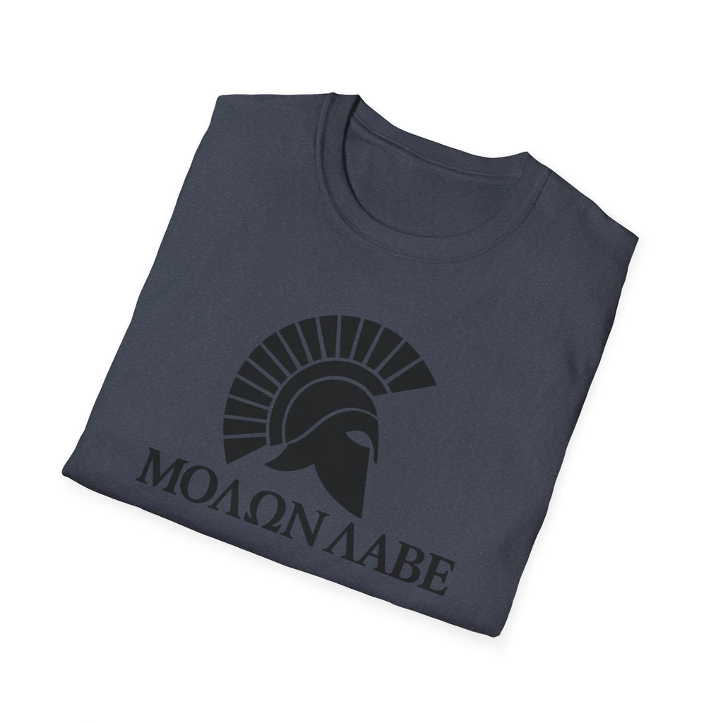Molon Labe "Come and Take It!" in Greek Black Design Softstyle Cotton T-Shirt Softstyle Cotton T-Shirt