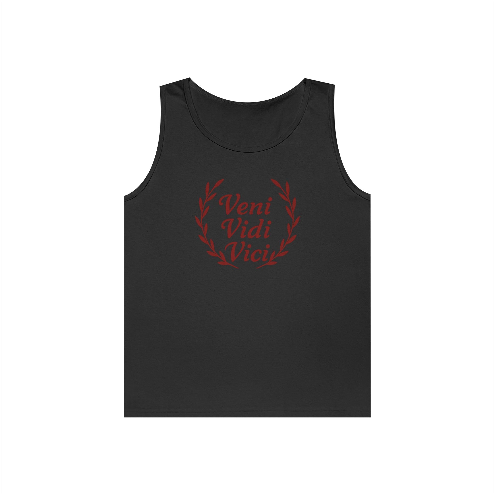 Veni Vidi Vici Red Design Unisex Heavy Cotton Tank Top