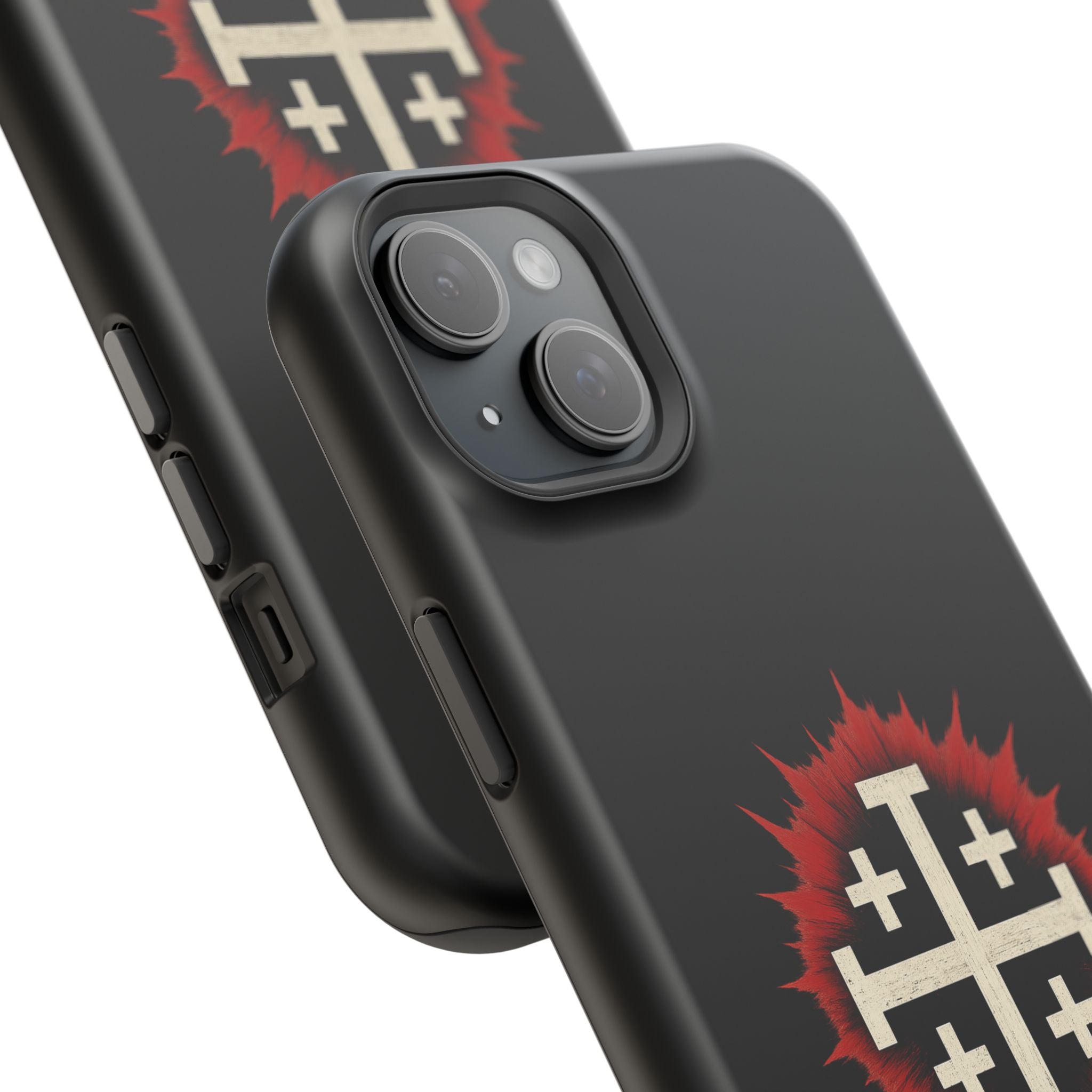 Cross Graphic Impact-Resistant Magnetic Phone Case