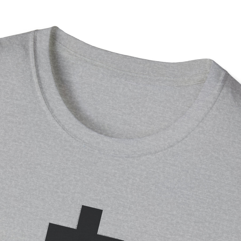 Crucifix Black Unisex Cotton Softstyle T-Shirt