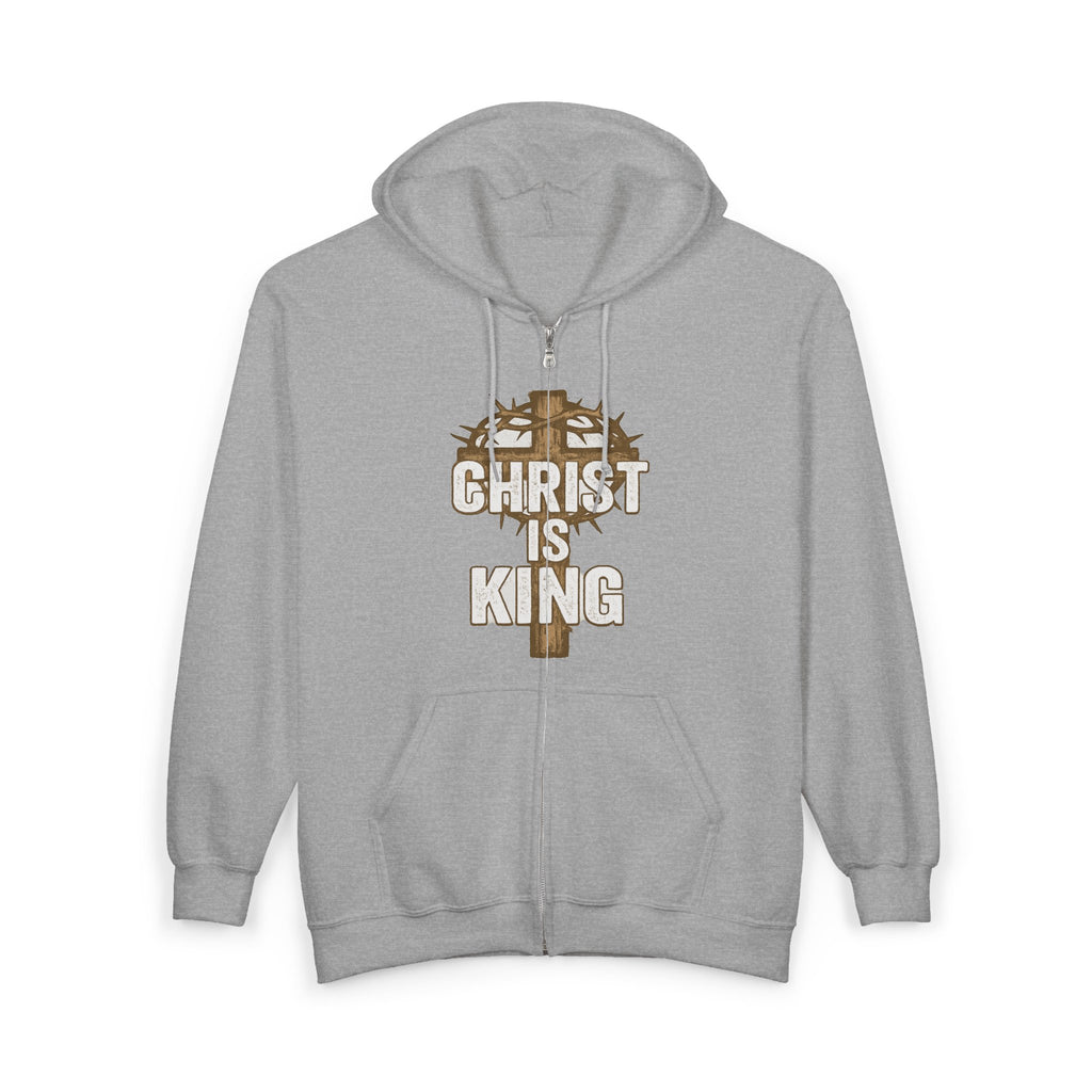 Christ is King Zip-Up Hoodie, Christ is King Sweatshirt