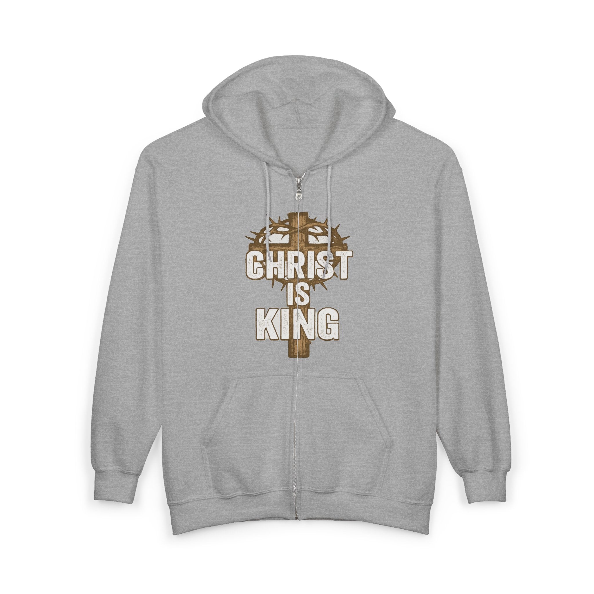 Christ is King Zip-Up Hoodie, Christ is King Sweatshirt