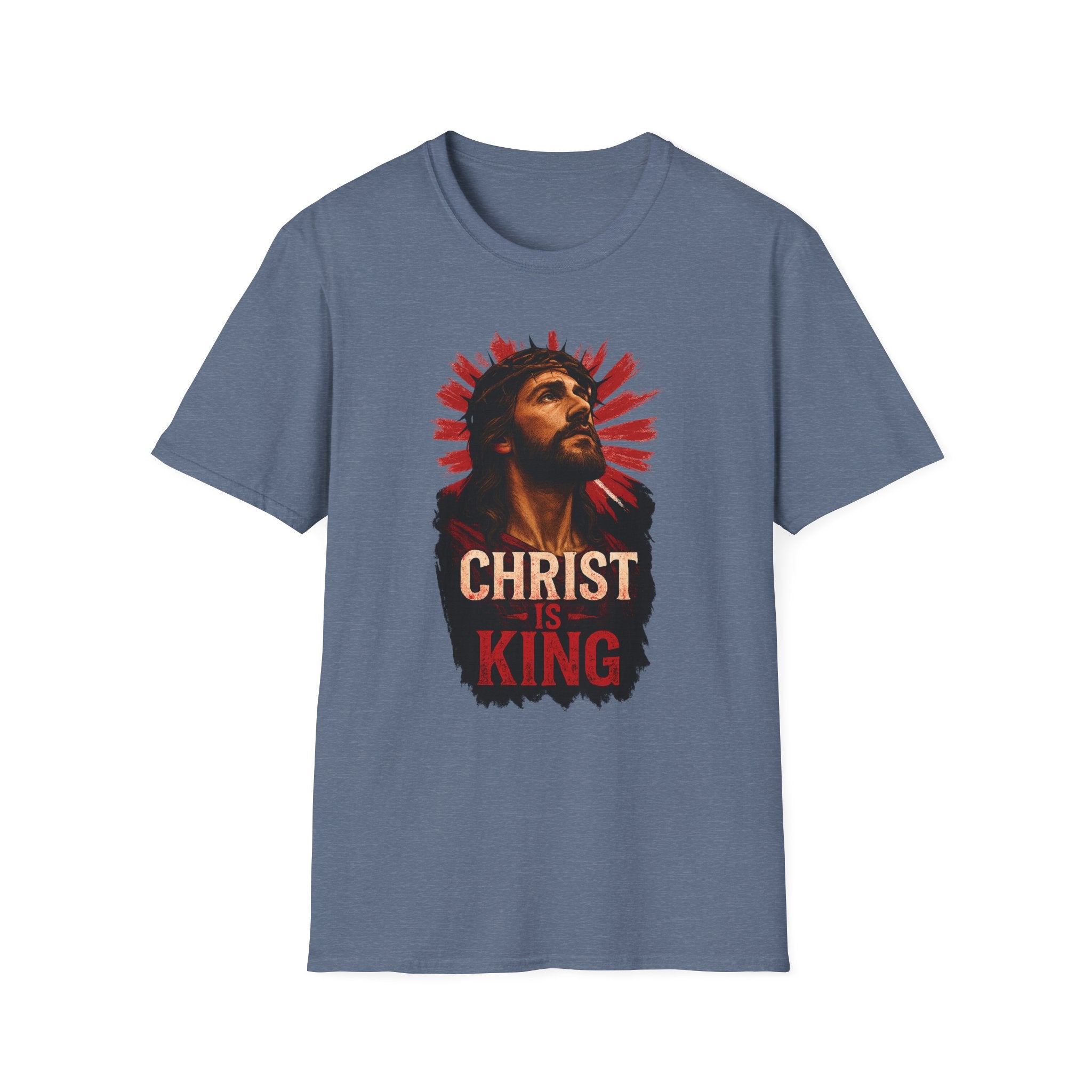 Christ is King Unisex Softstyle T-Shirt Alt Design