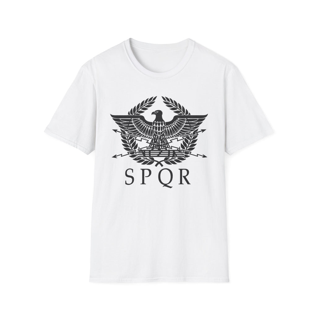 Roman Eagle SPQR Black Design Softstyle T-Shirt