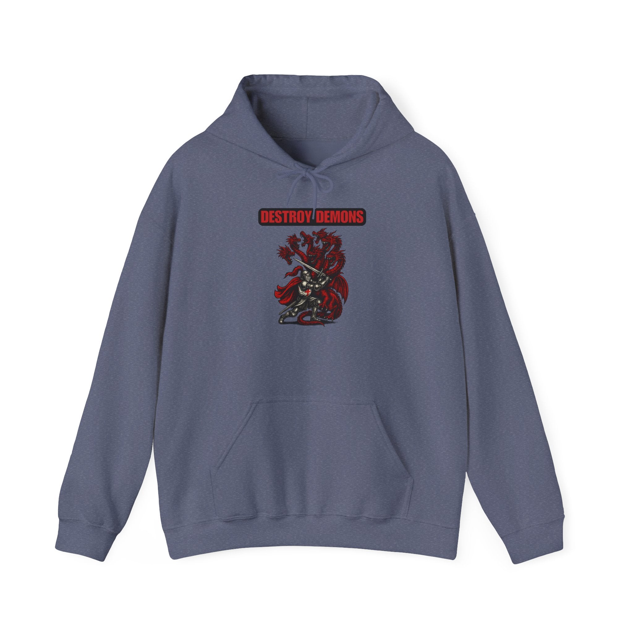 Destroy Demons Crusader Vs Great Red Dragon Hoodie Sweatshirt