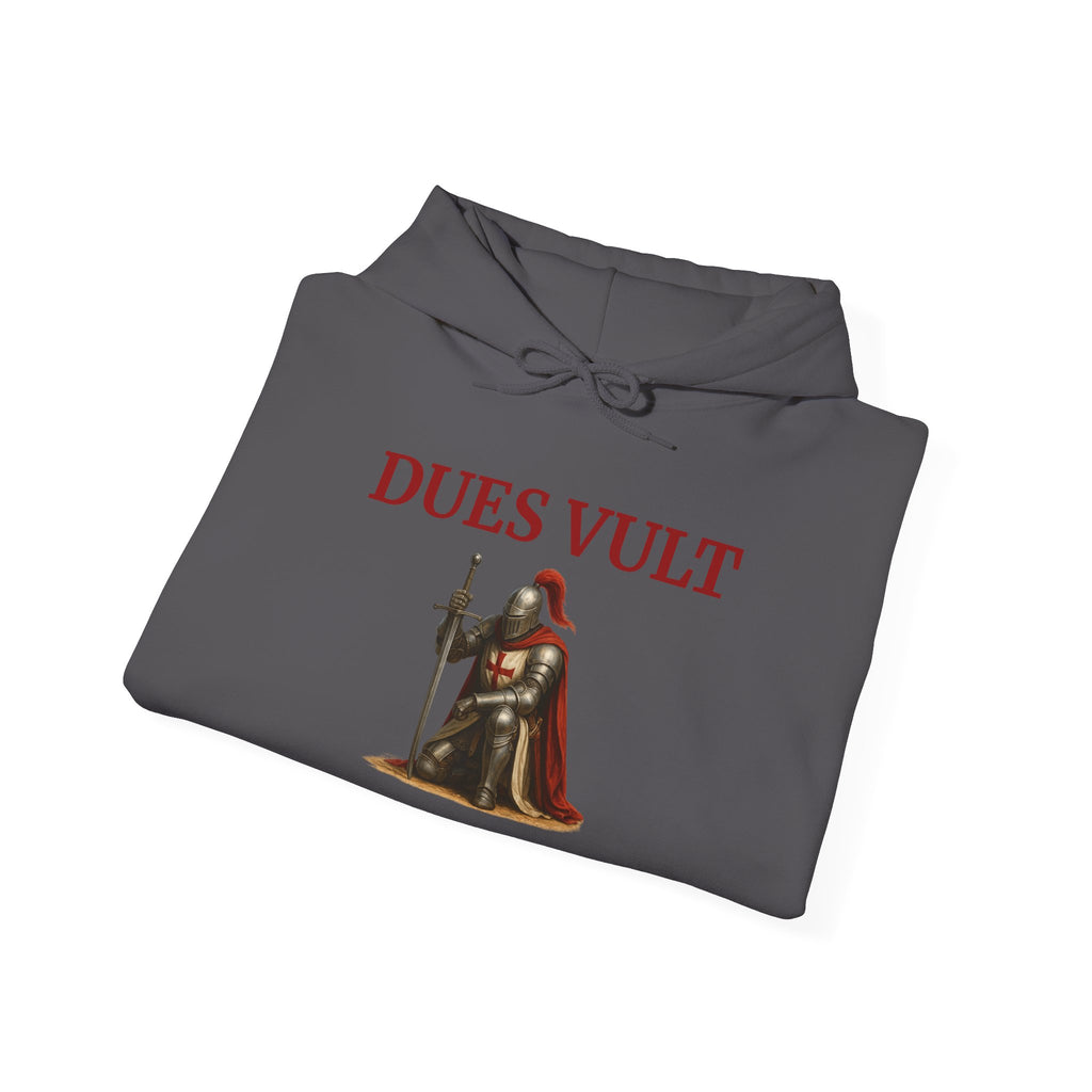 Medieval Knight Crusader Dues Vult Hoodie