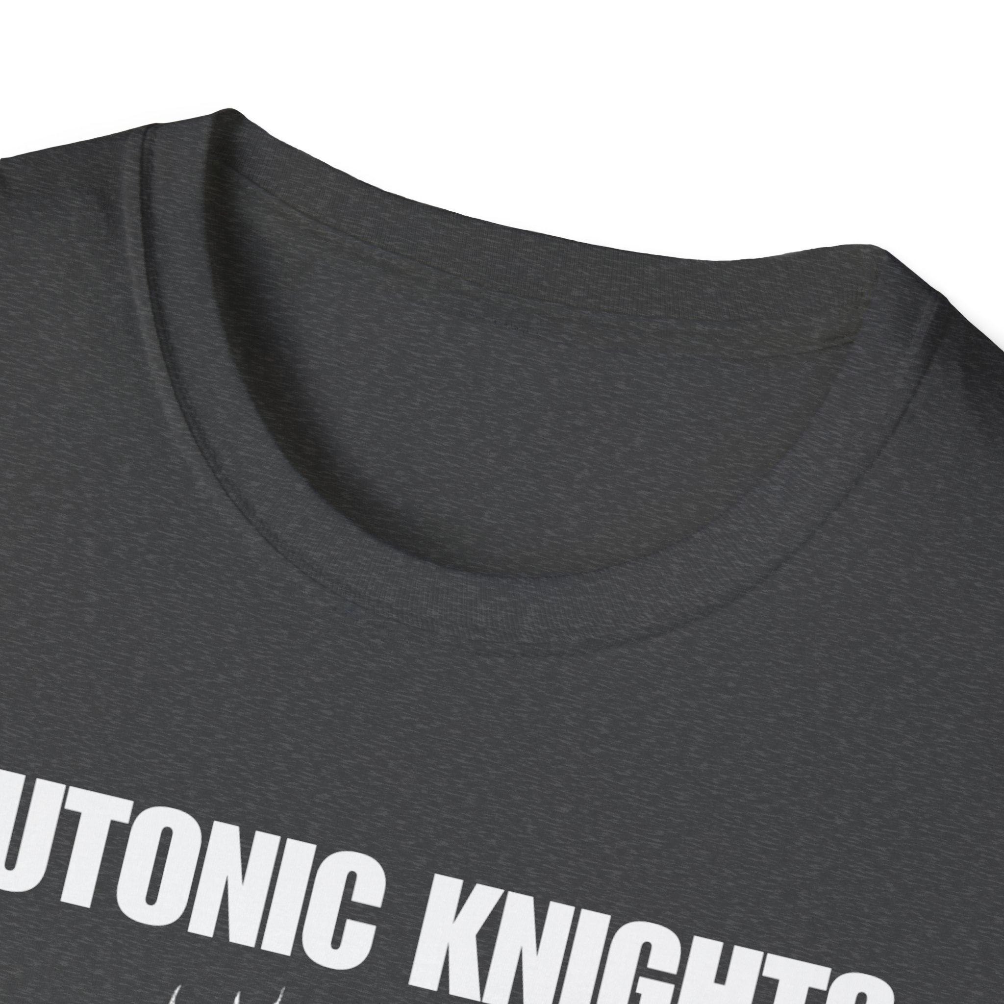 Teutonic Knight With Aura and "Teutonic Knights" Text Soft Style Cotton Shirt T-Shirt