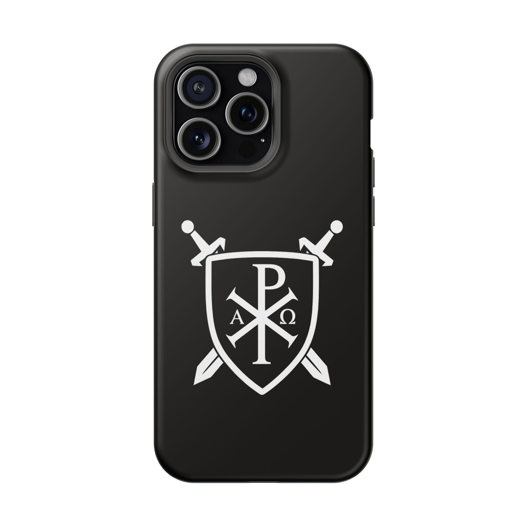 Swords and Shield Pi Chi Rho Graphic Design Magnetic Impact-Resistant Cases