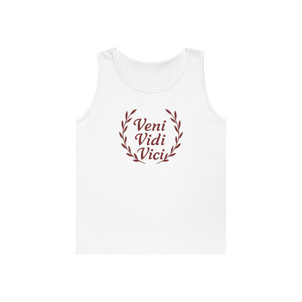 Veni Vidi Vici Red Design Unisex Heavy Cotton Tank Top