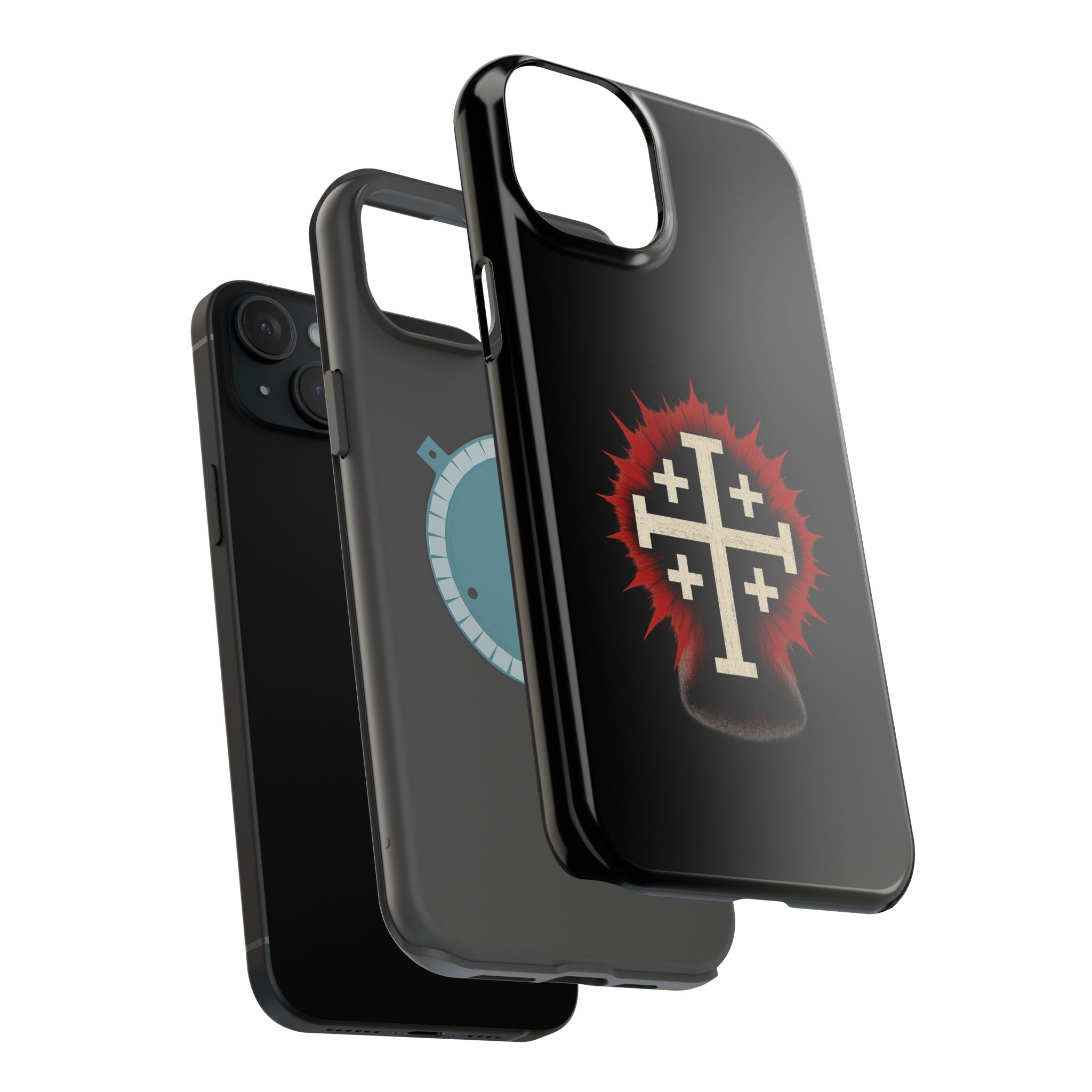 Cross Graphic Impact-Resistant Magnetic Phone Case