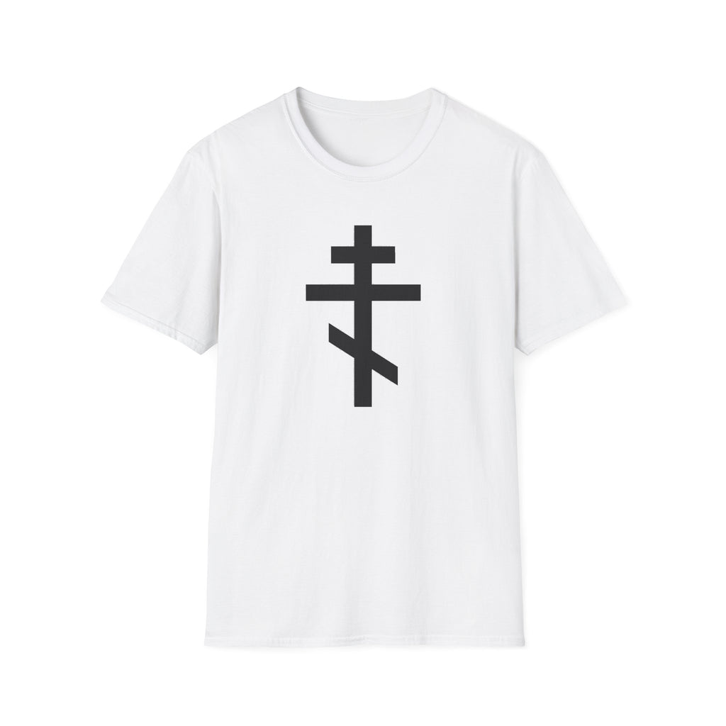 Crucifix Black Unisex Cotton Softstyle T-Shirt
