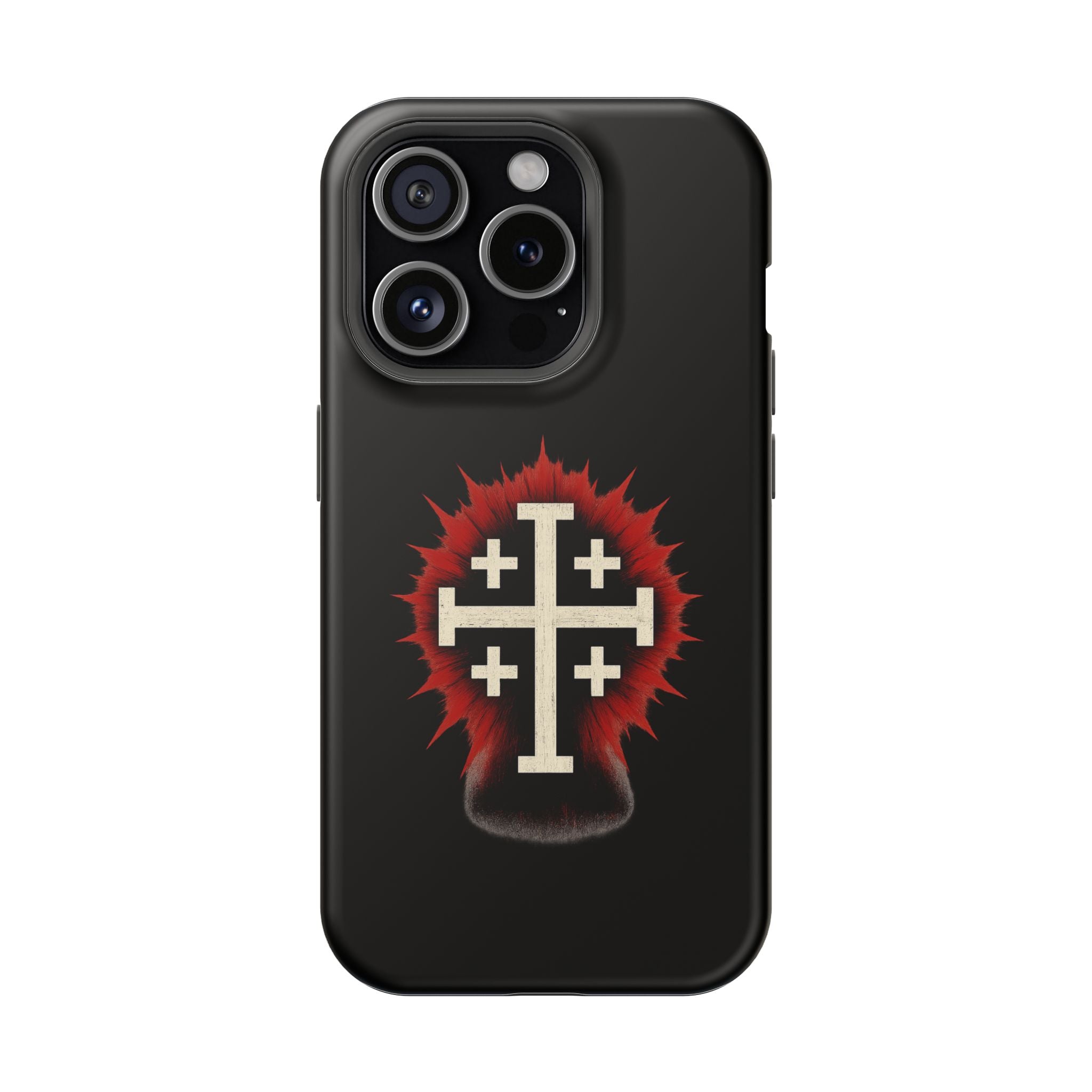 Cross Graphic Impact-Resistant Magnetic Phone Case