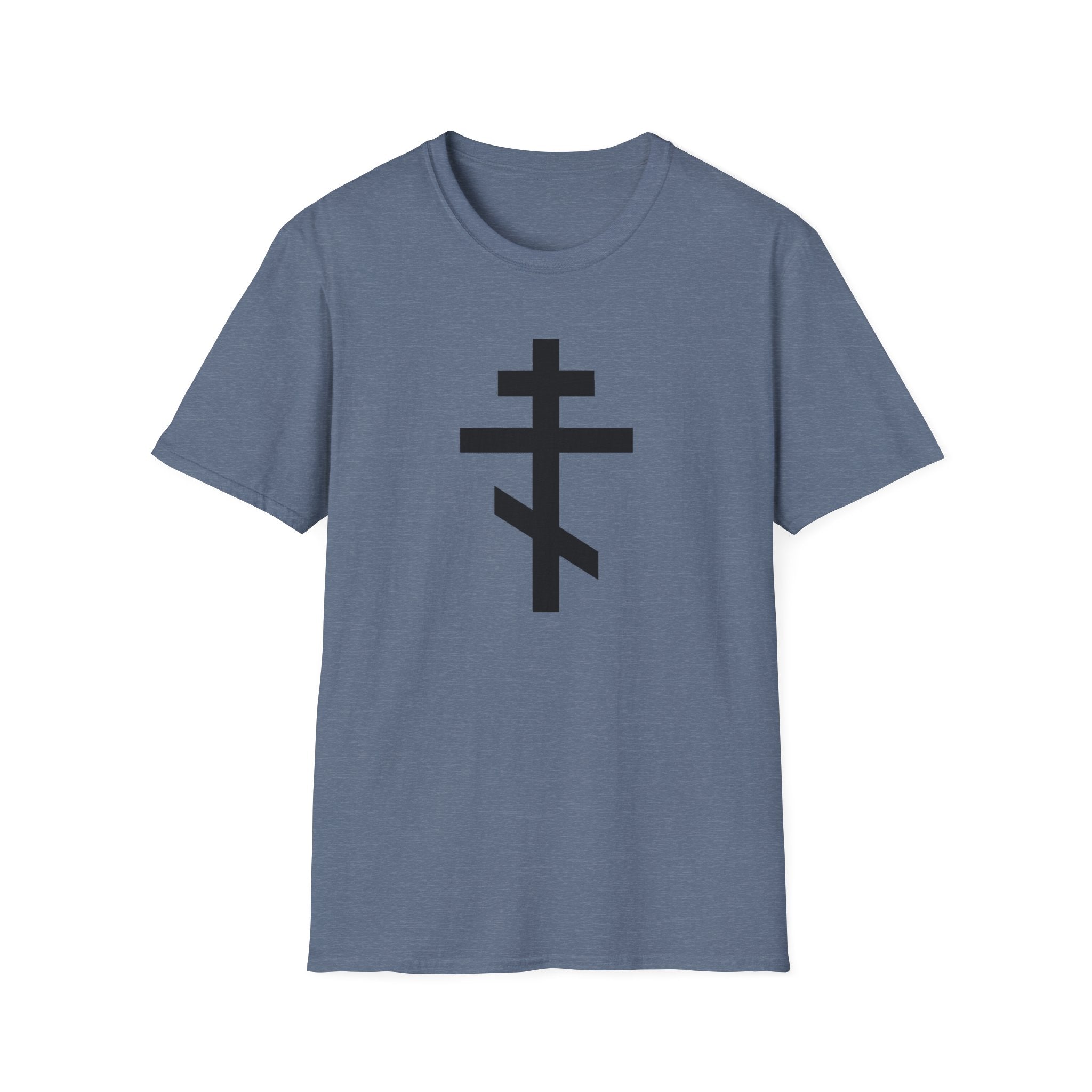Crucifix Black Unisex Cotton Softstyle T-Shirt