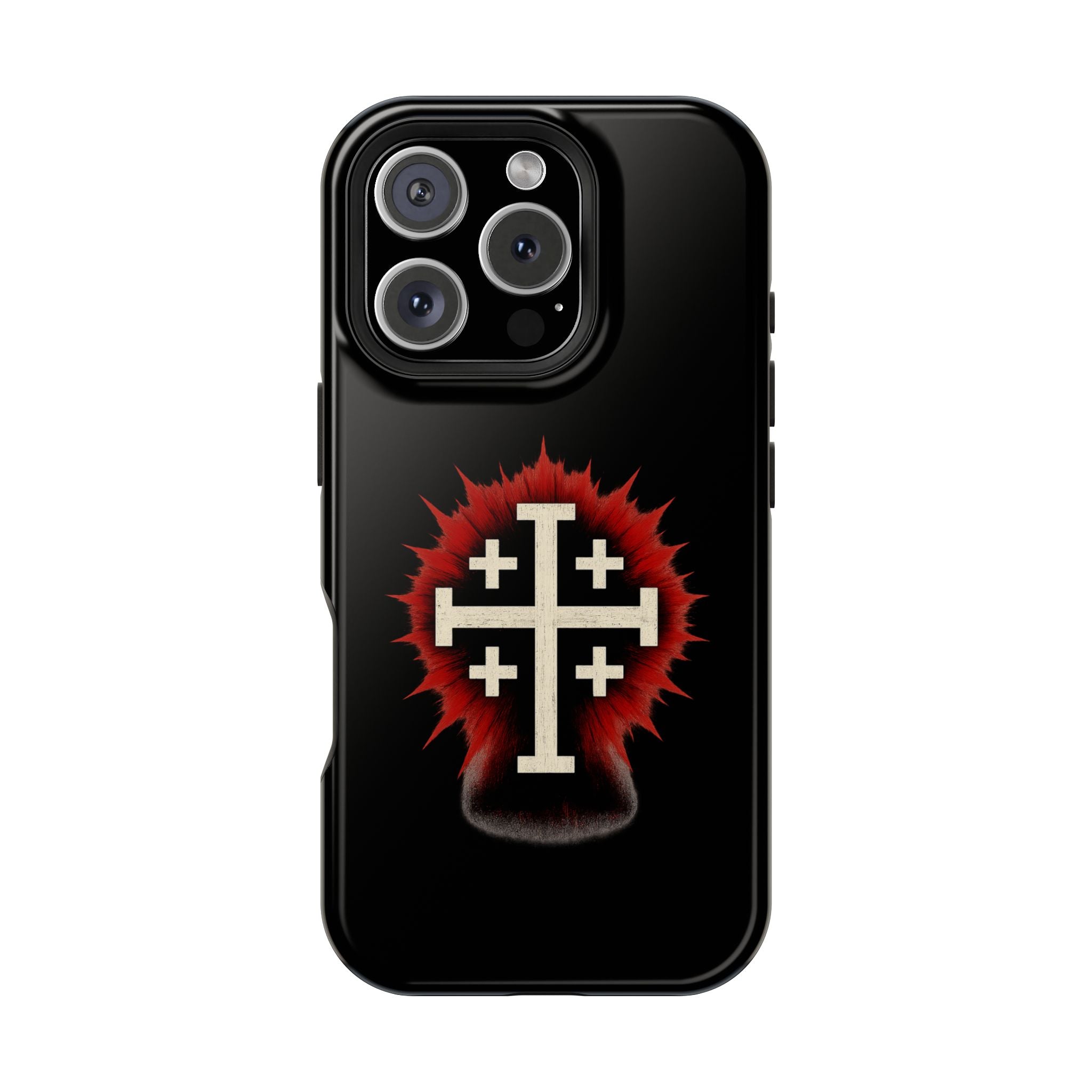Cross Graphic Impact-Resistant Magnetic Phone Case