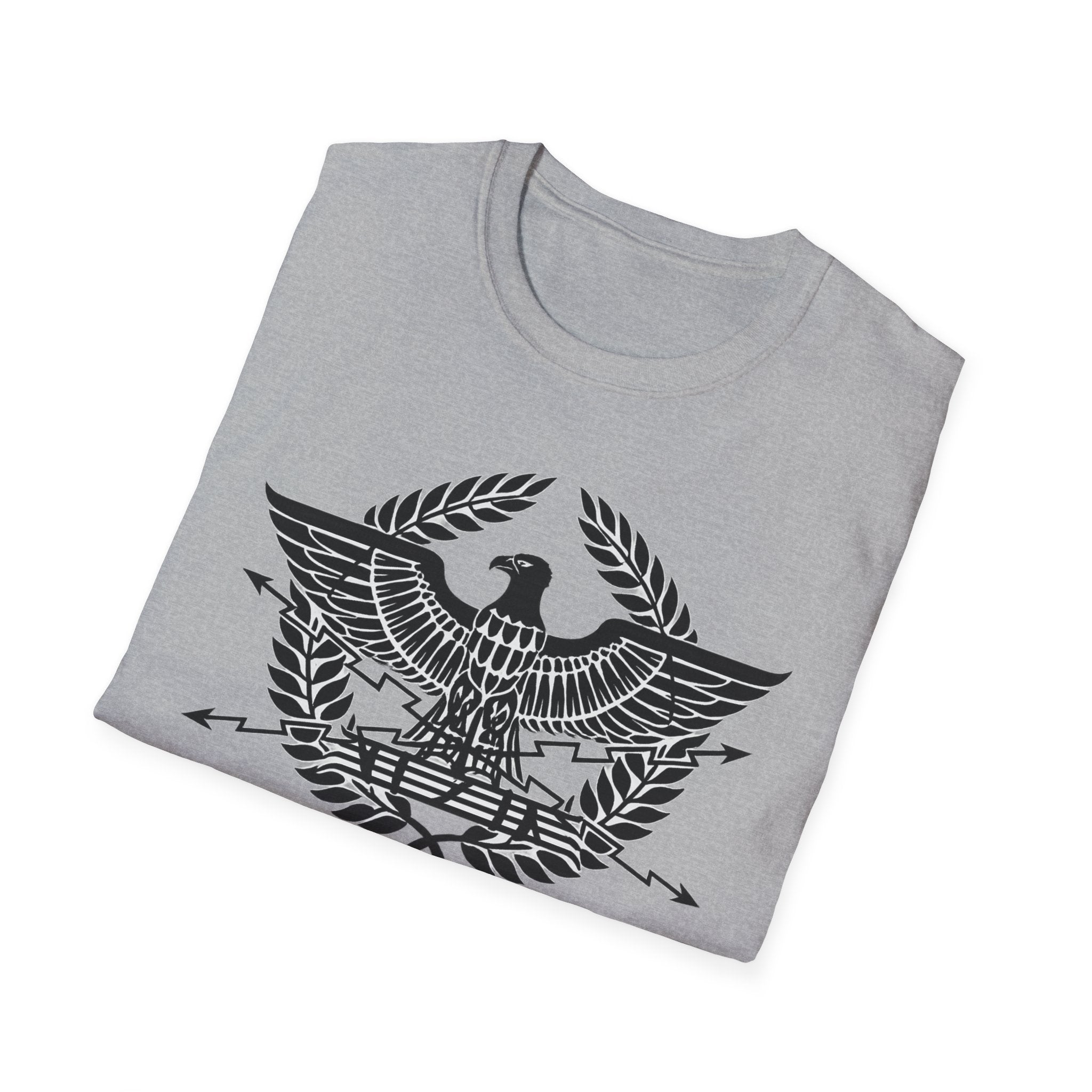 Roman Eagle SPQR Black Design Softstyle T-Shirt