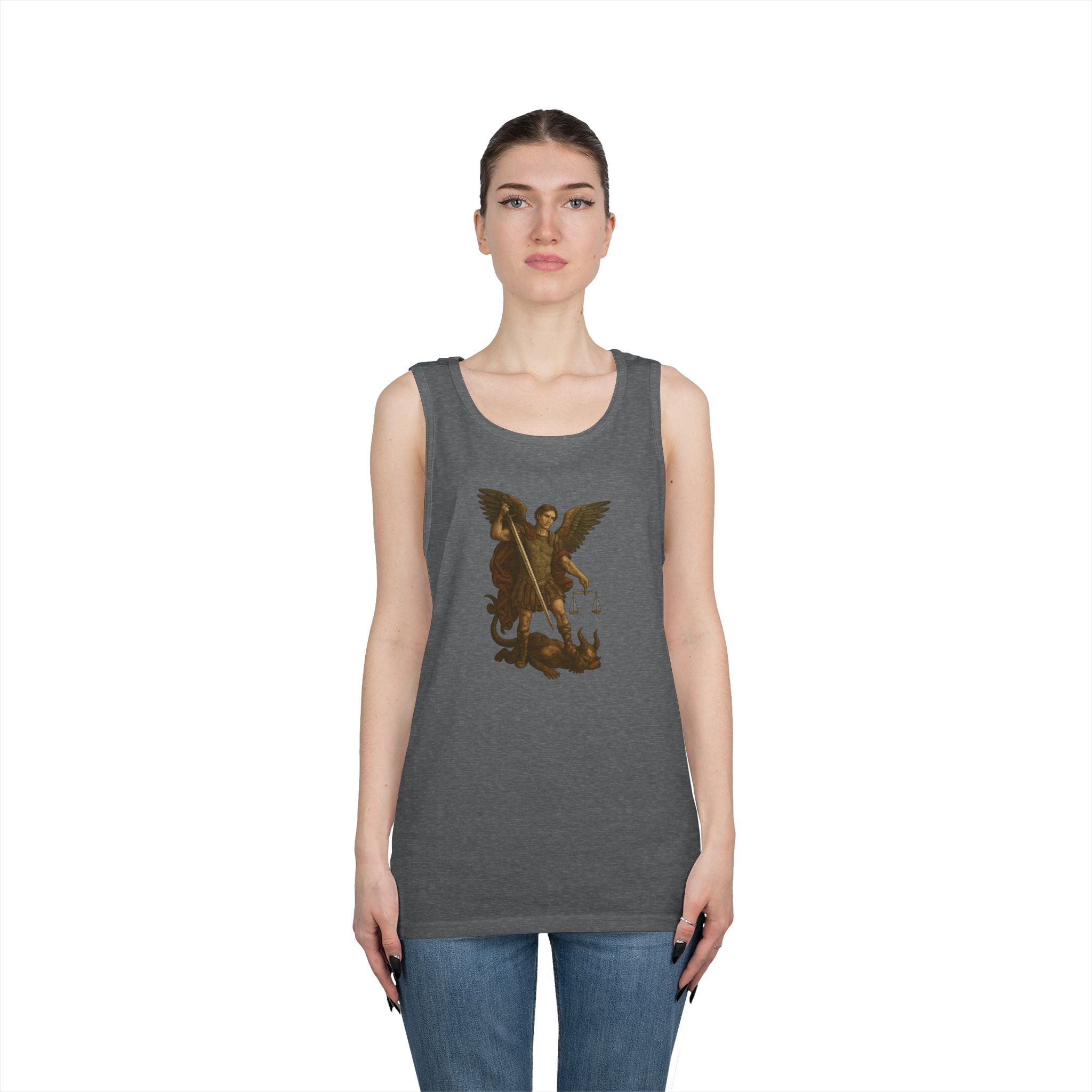 Michael The Arch Angel (No Text) Heavy Cotton Tank Top