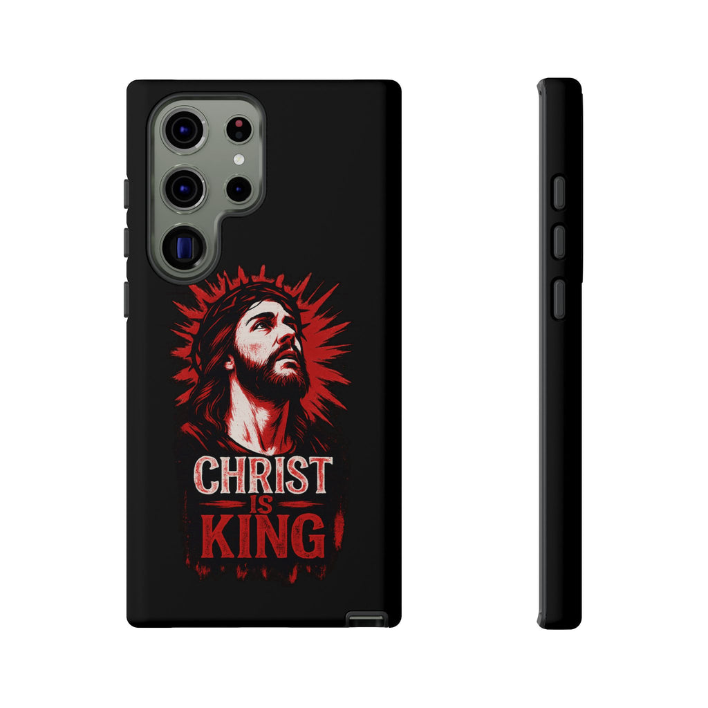 Christ is King Phone Case, Tough Phone Cover for Christian Faith