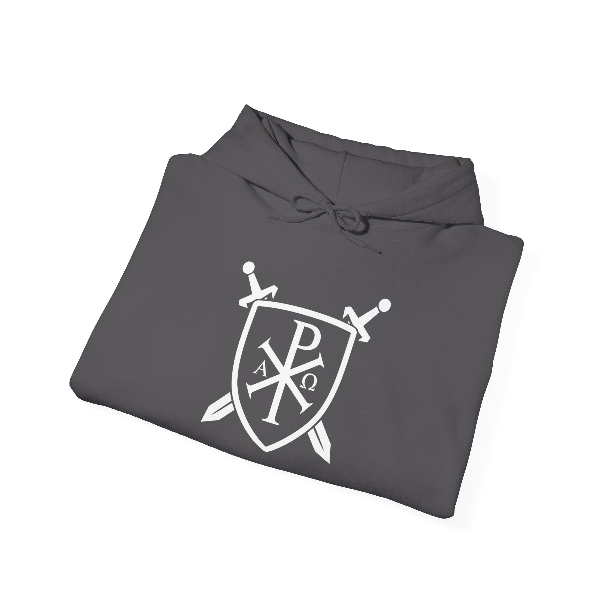 Pi Chi Rho Swords and Shield Crest Pull Over Hoodie Sweatshirt