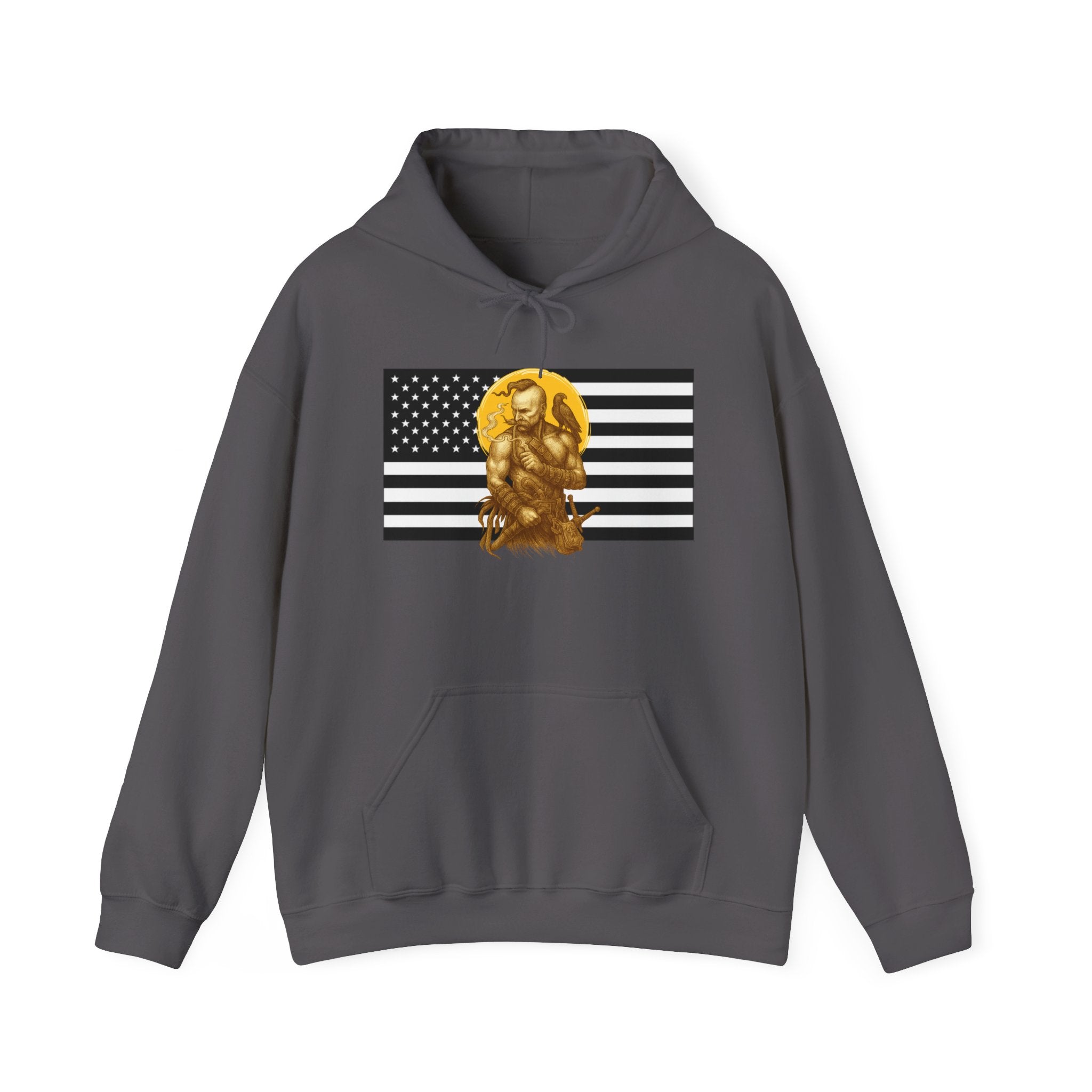 American Cossack Graphic Only Pull Over Hoodie Sweatshirt