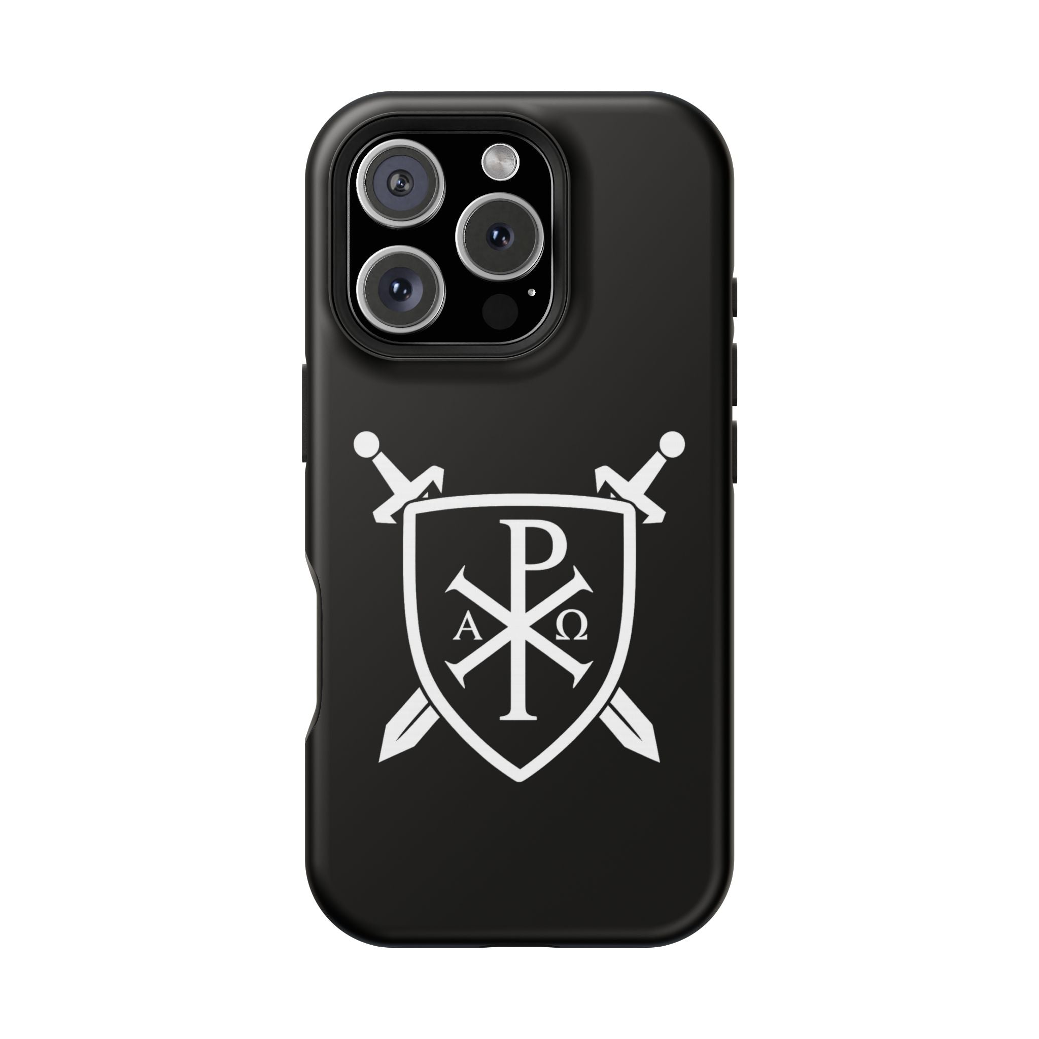 Swords and Shield Pi Chi Rho Graphic Design Magnetic Impact-Resistant Cases