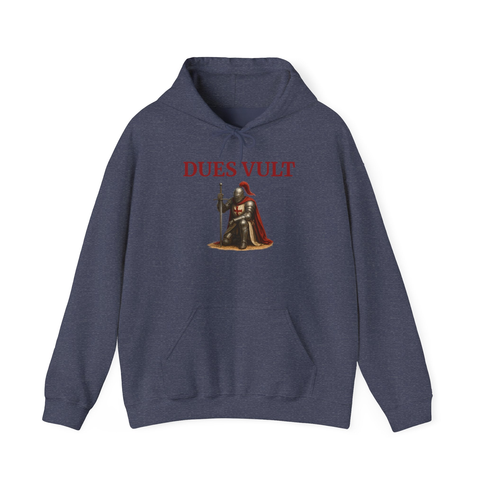 Medieval Knight Crusader Dues Vult Hoodie