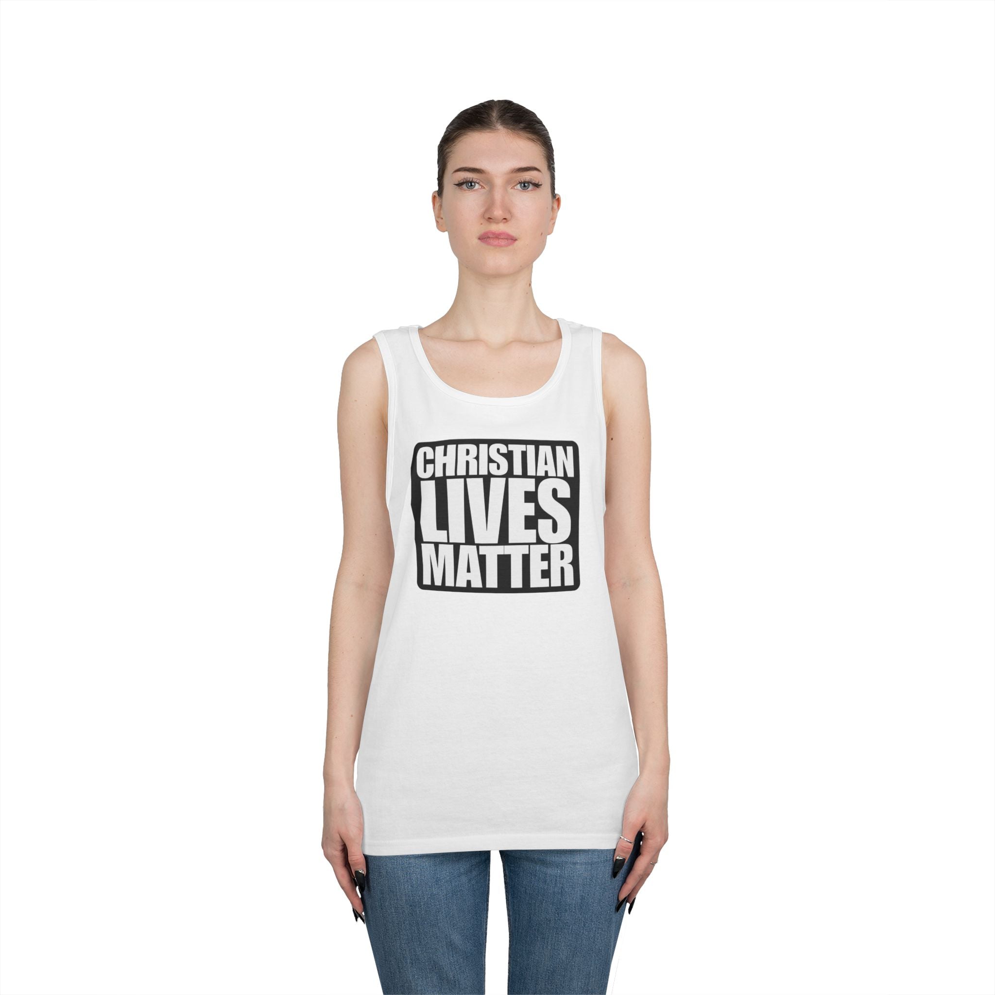 Christian Lives Matter Alt Design Heavy Cotton Tank Top