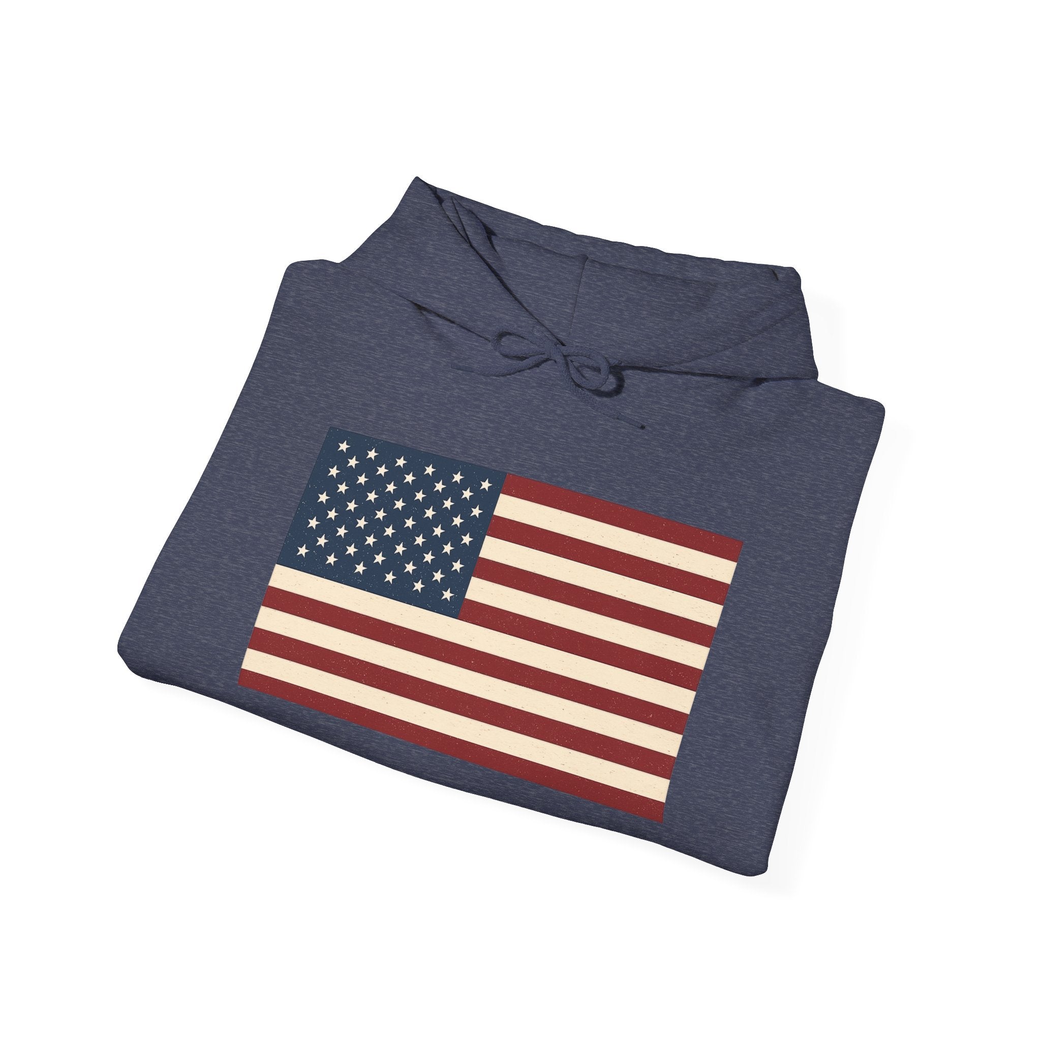 American Flag Pull Over Hoodie Sweatshirt