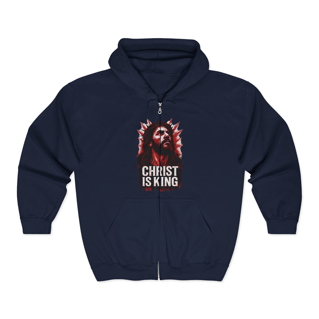 Christ is King Full Zip Hoodie, Christ is King Graphic Sweatshirt