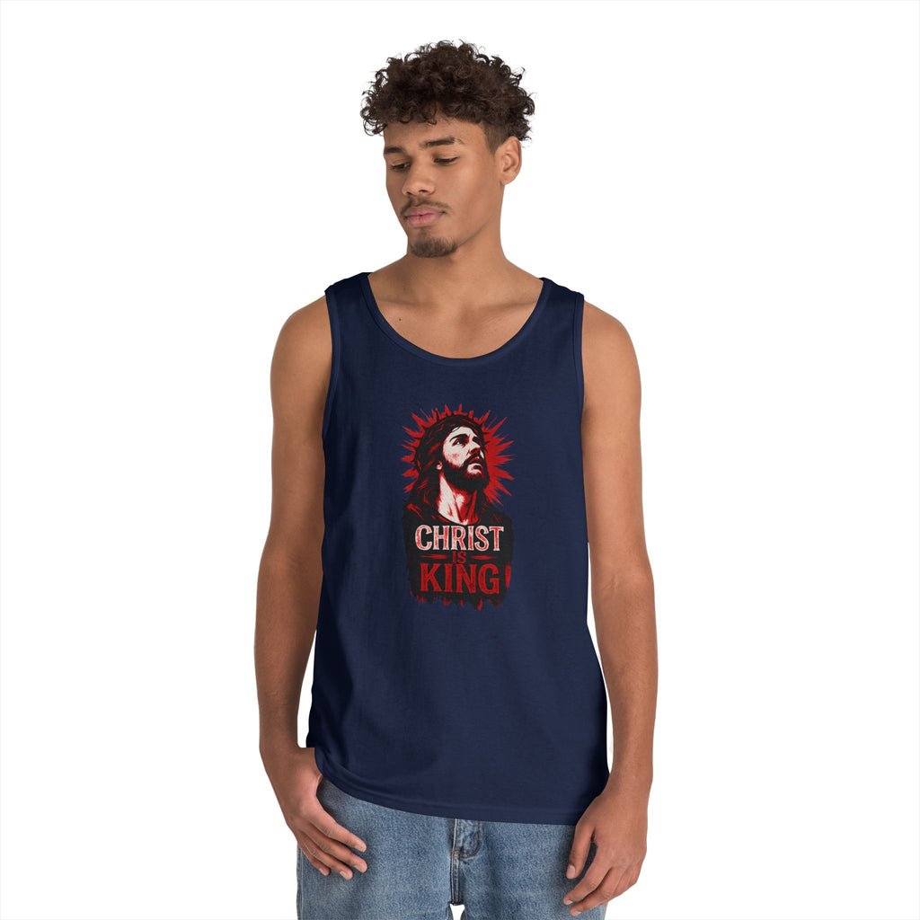 Christ is King Unisex Heavy Cotton Tank Top