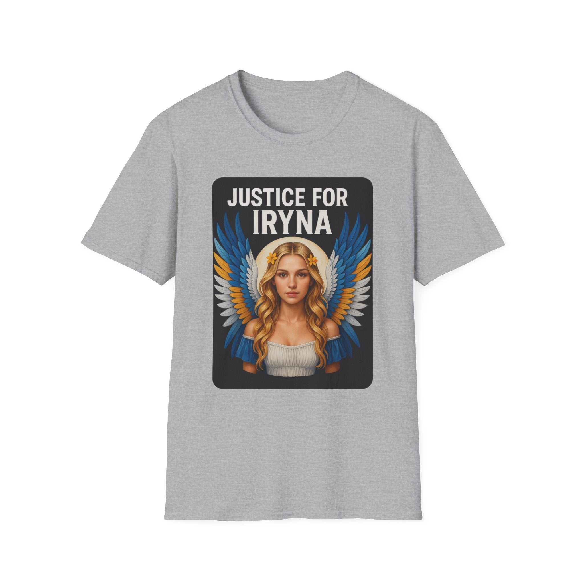 Justice for Iryna Unisex Softstyle T-Shirt, Protest T-Shirt, Statement Apparel