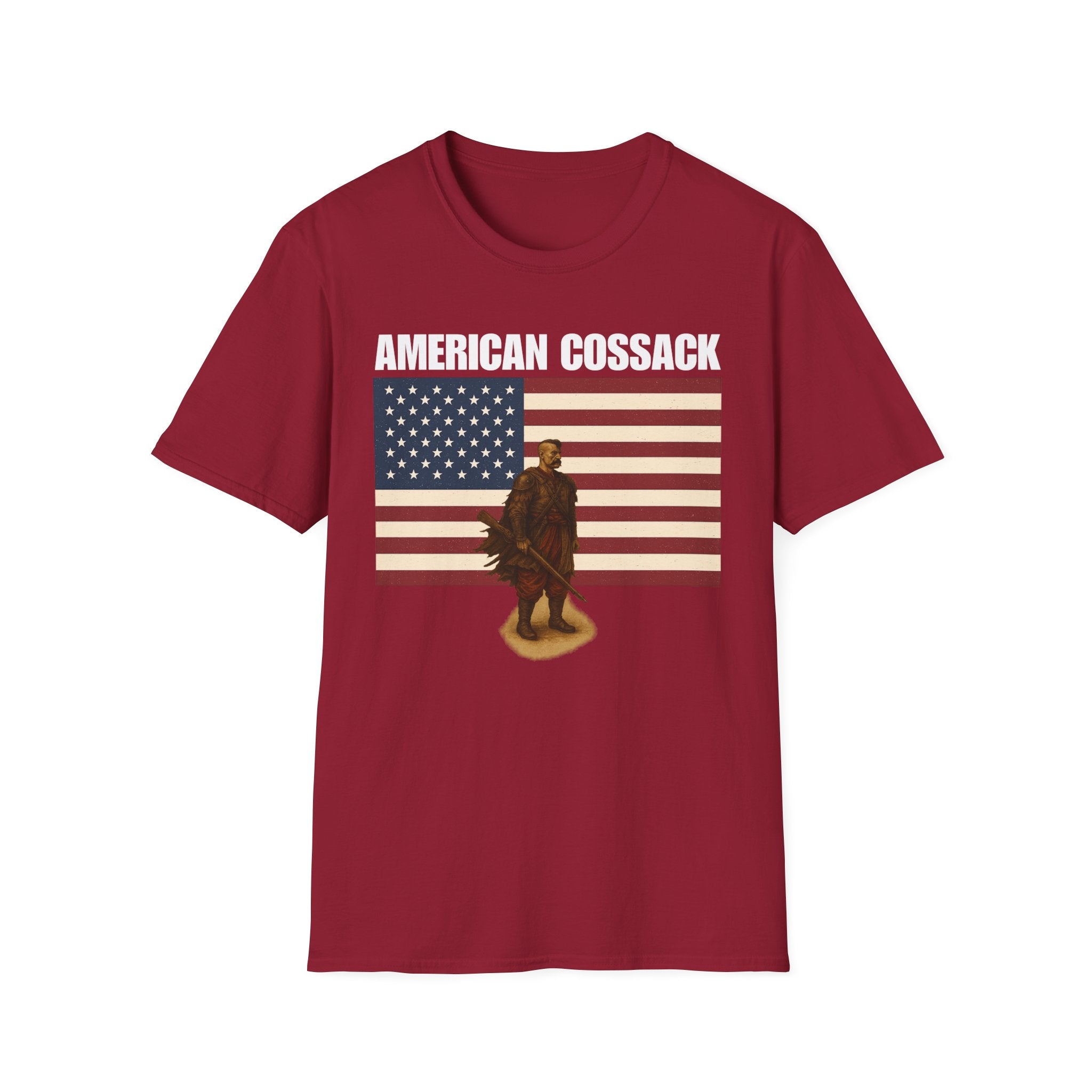 Patriotic American Cossack Softstyle T-Shirt