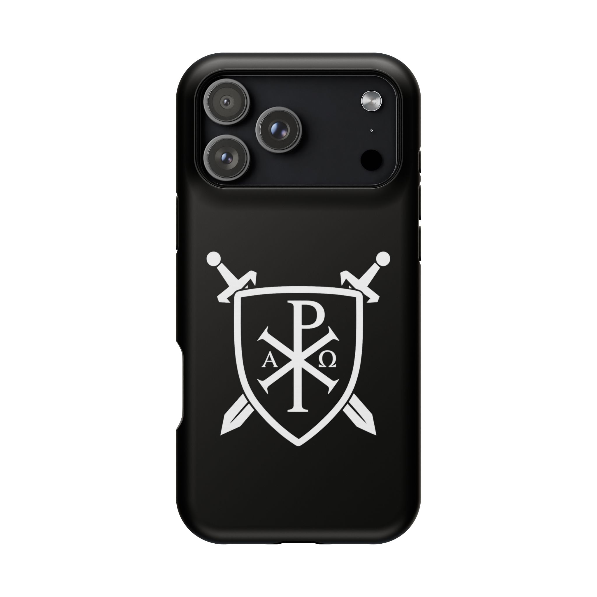 Swords and Shield Pi Chi Rho Graphic Design Magnetic Impact-Resistant Cases