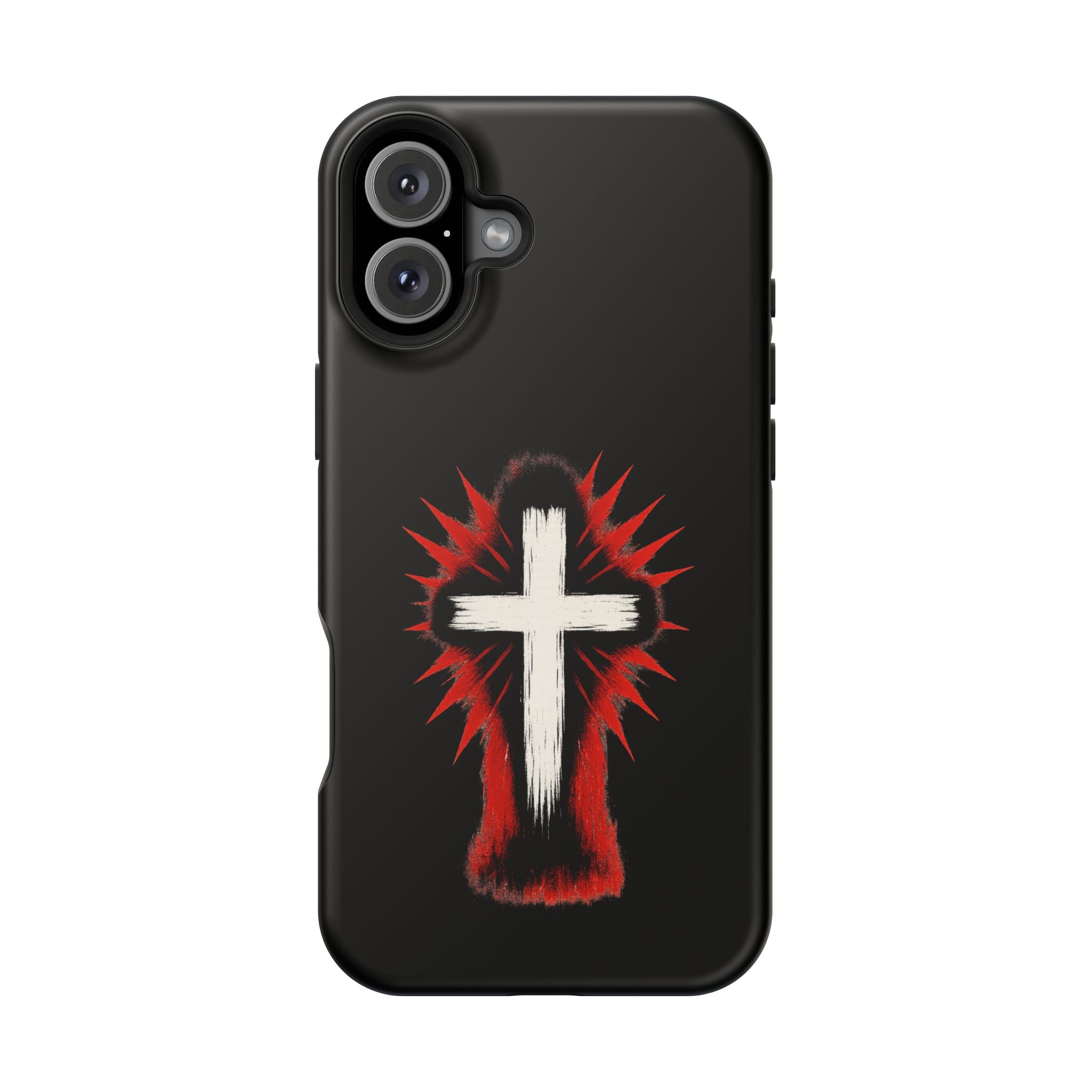 Crucifix Magnetic Impact Resistant Phone Case