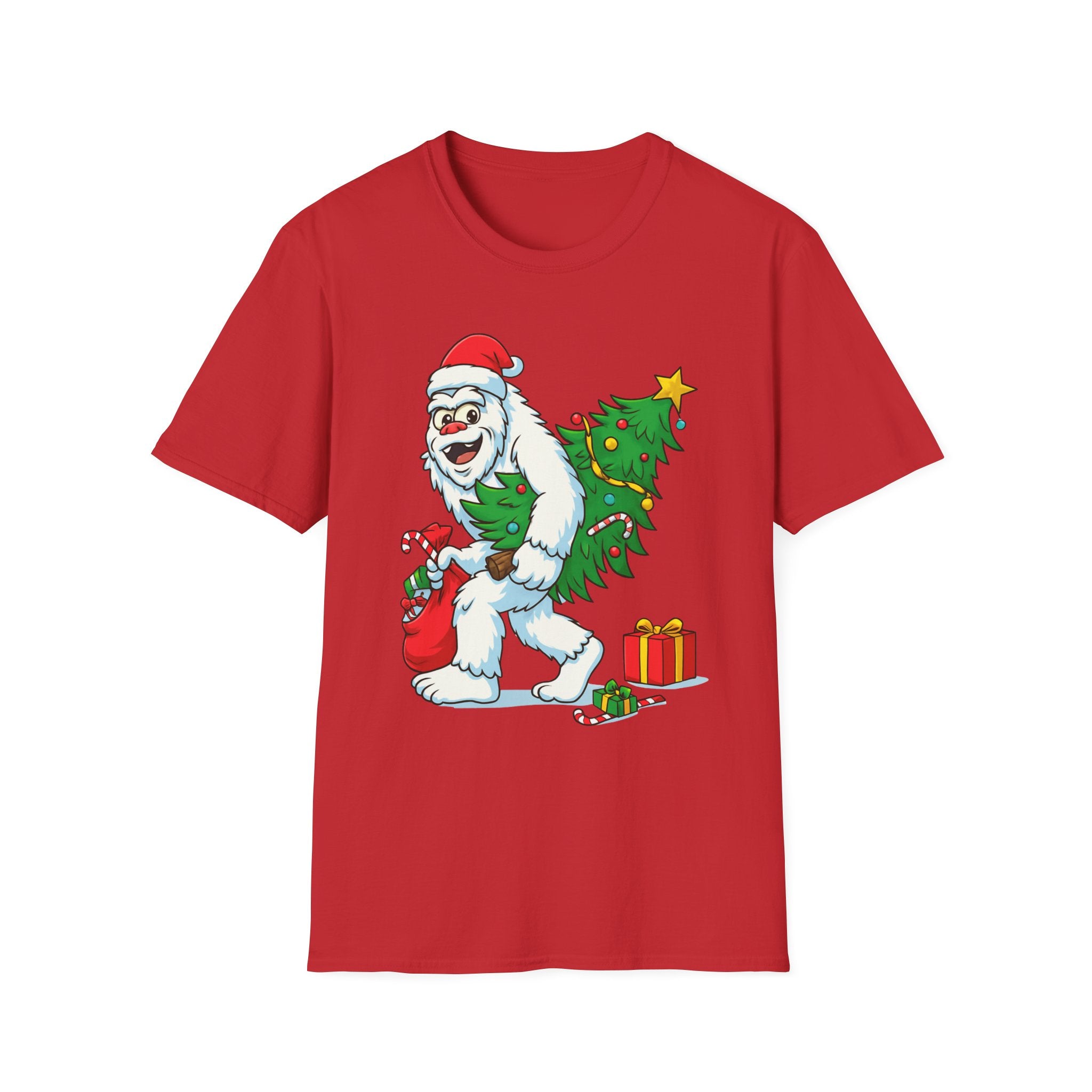 Yeti Stole Christmas T-Shirt | Funny Holiday Tee | Festive Unisex Cotton Shirt