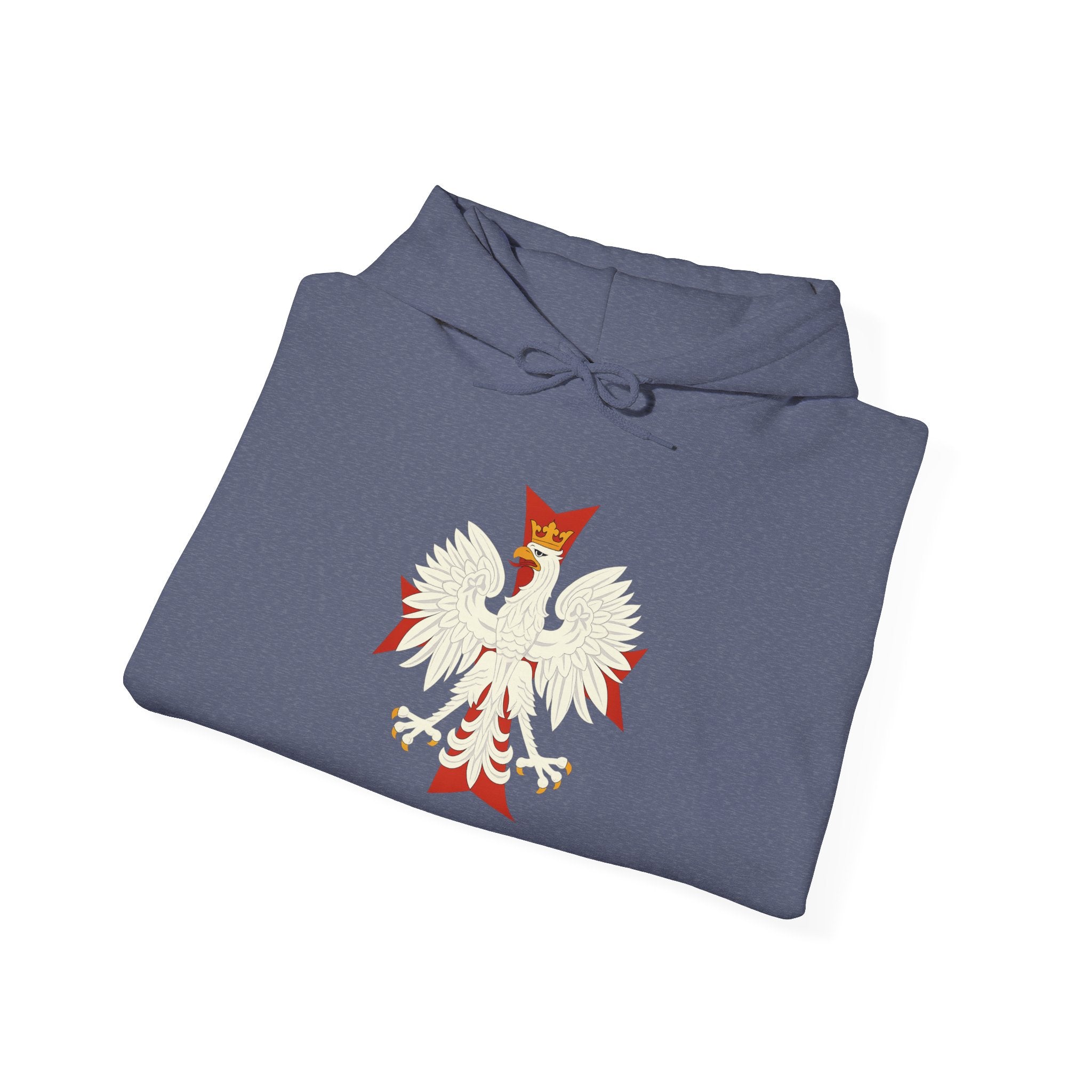 Polish Eagle Cross Pull Over Hoodie Sweatshirt