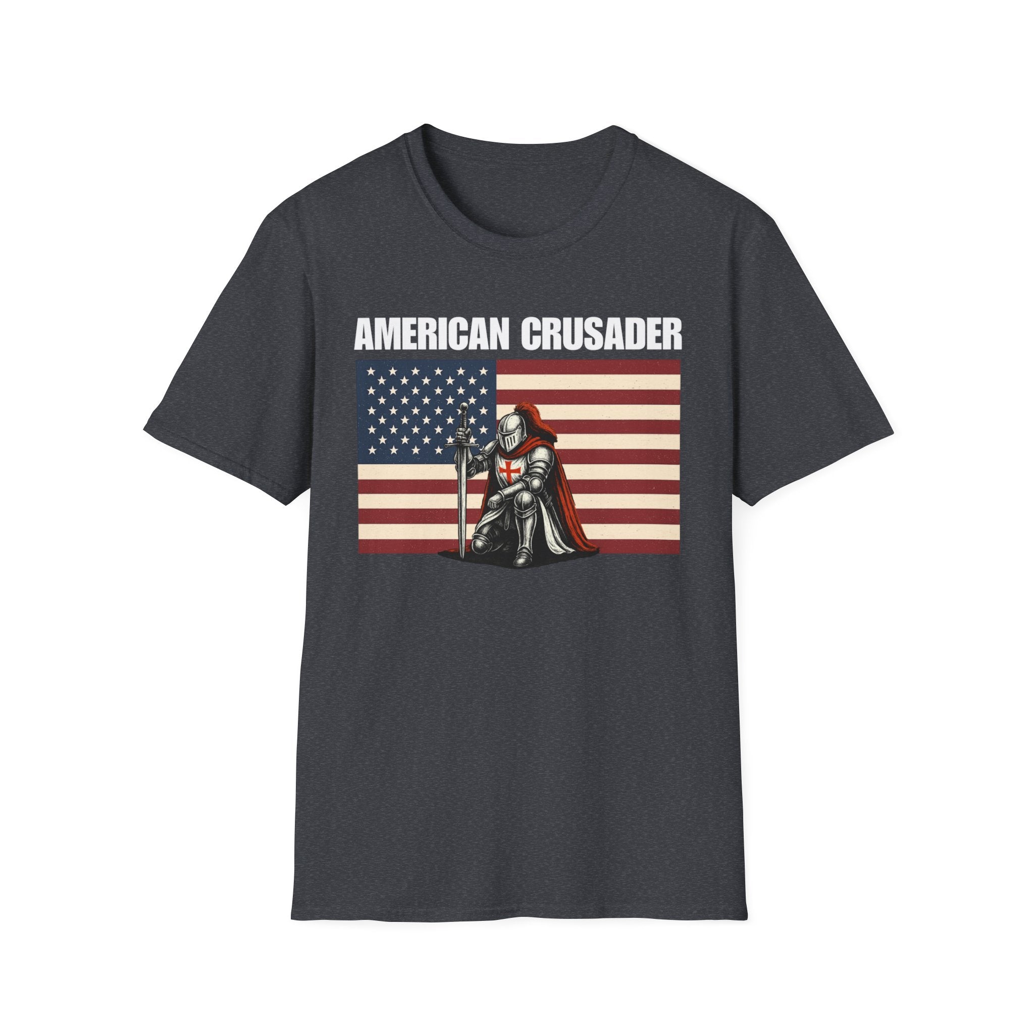 American Crusader Alt Color Design Softstyle Cotton T-Shirt