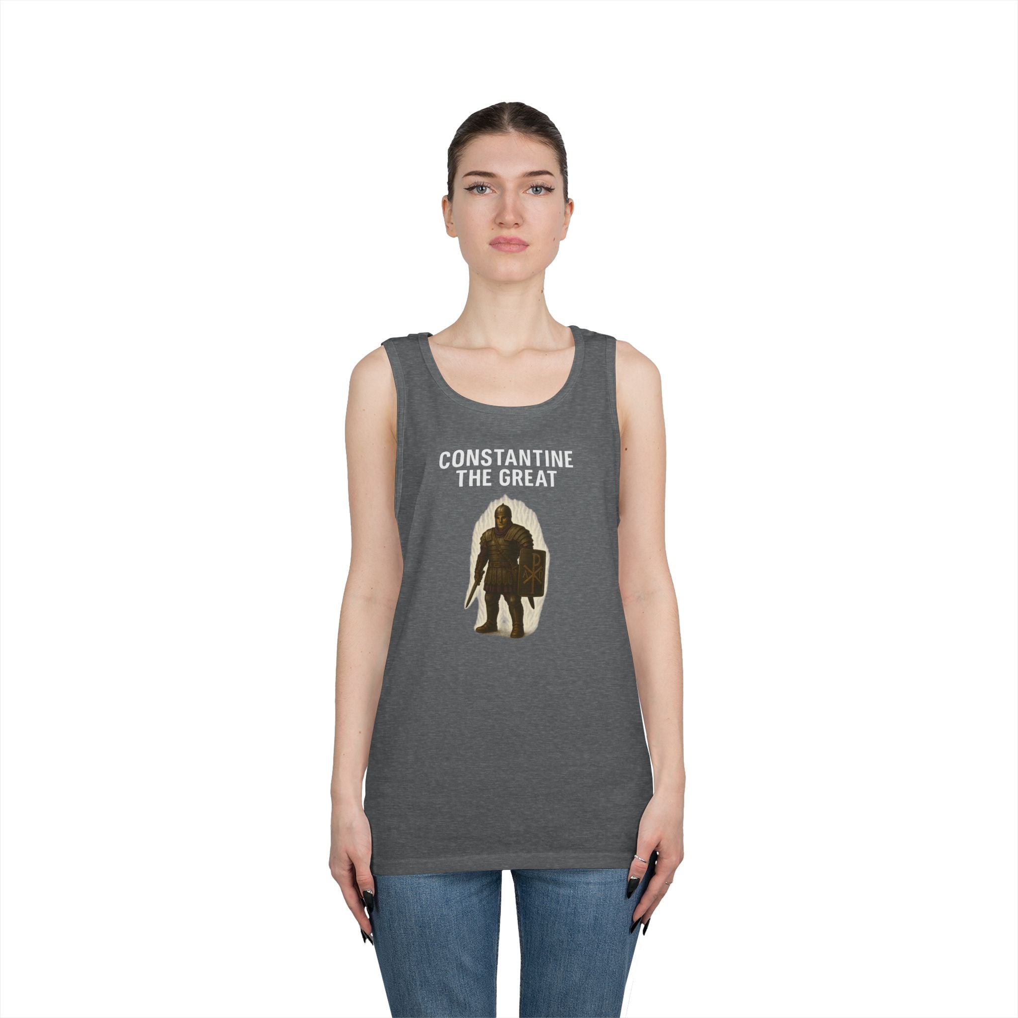 Constantine the Great Alt Design Heavy Cotton Tank Top