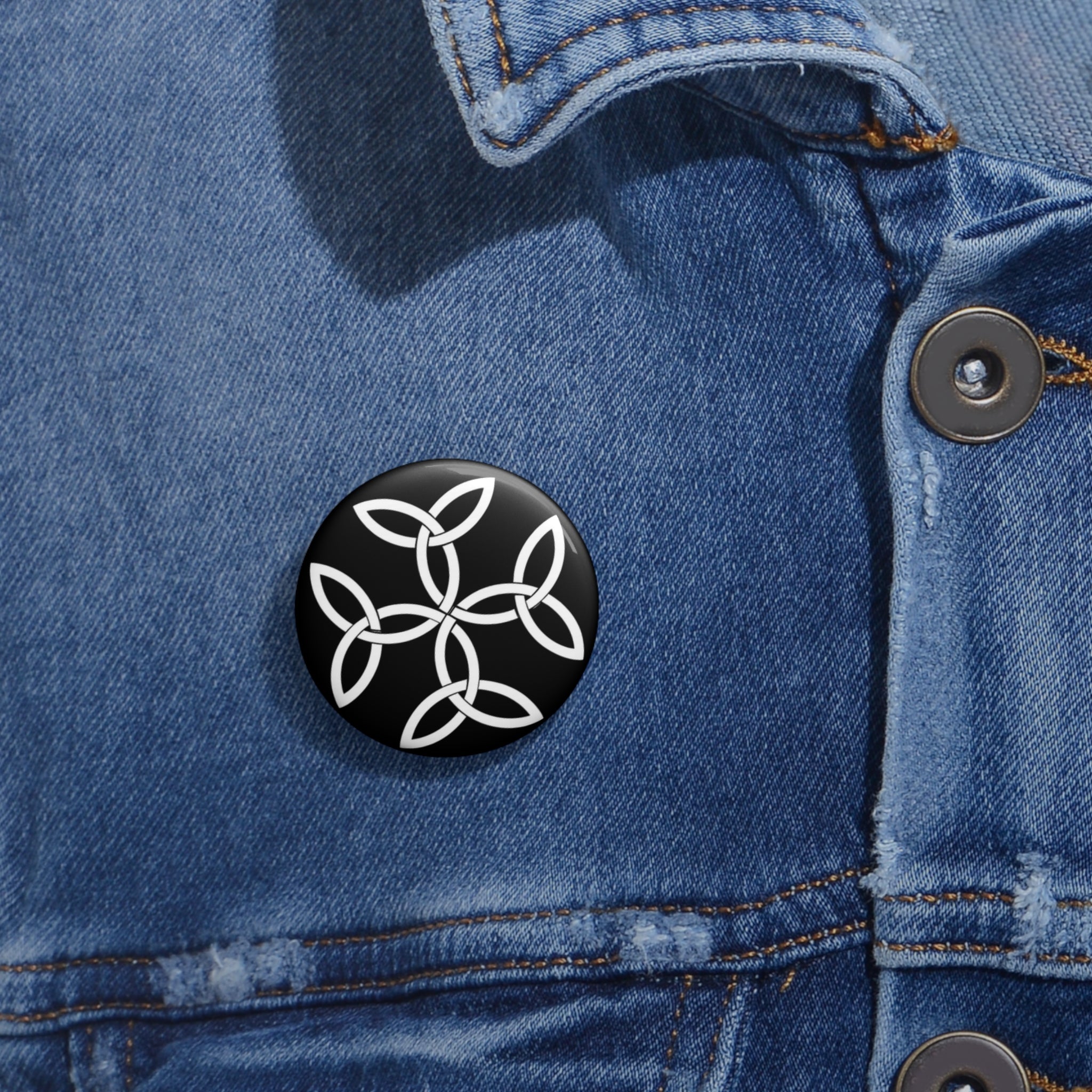 Frankish Cross Custom Pin Buttons